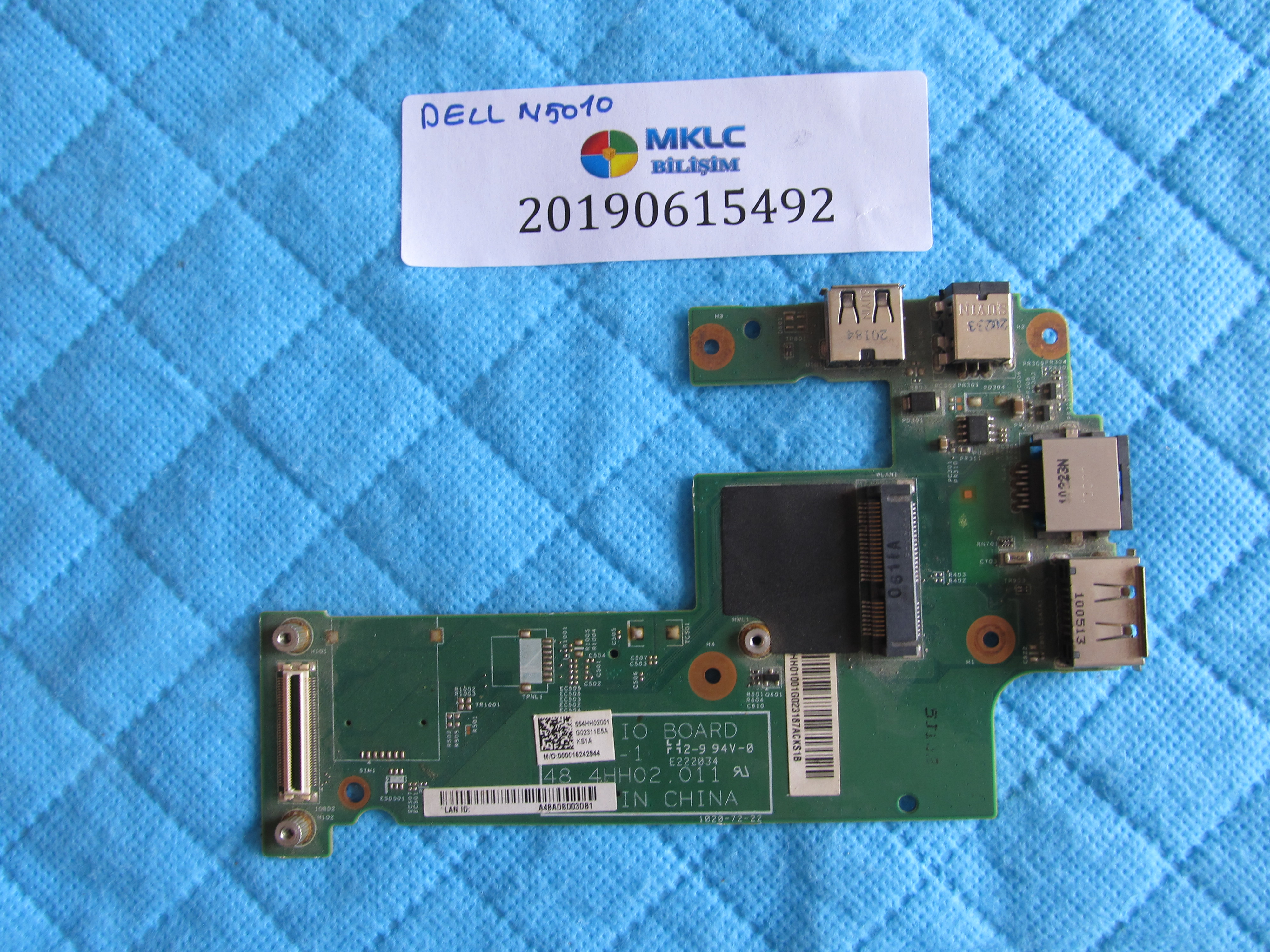 Dell n5010 usb-ethernet ve ses karti dc board orjinal ürün