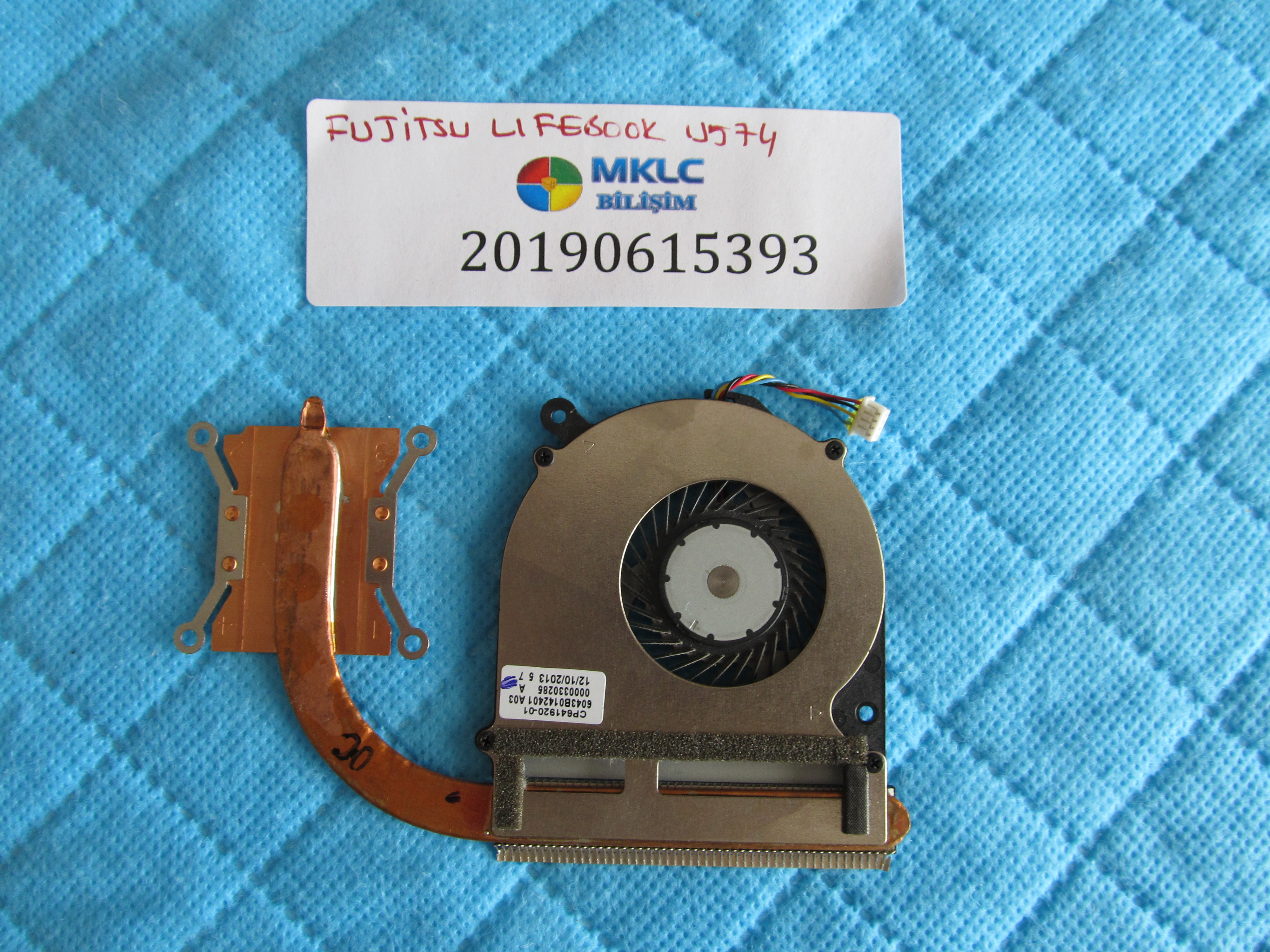 Fujitsu lifebook u574 fan bakir soğutucu (heatsink) orjinal ürün
