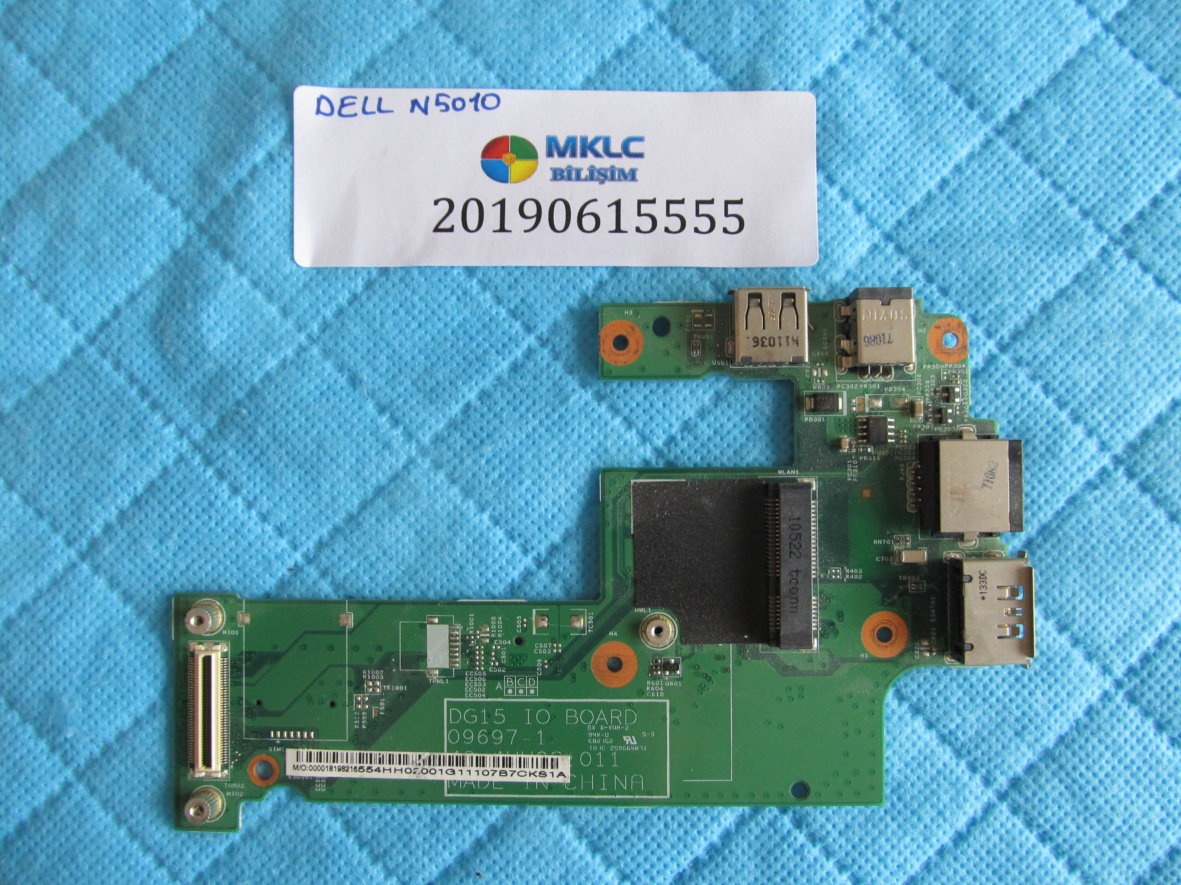 Dell n5010 usb-ethernet ve ses karti dc board orjinal ürün