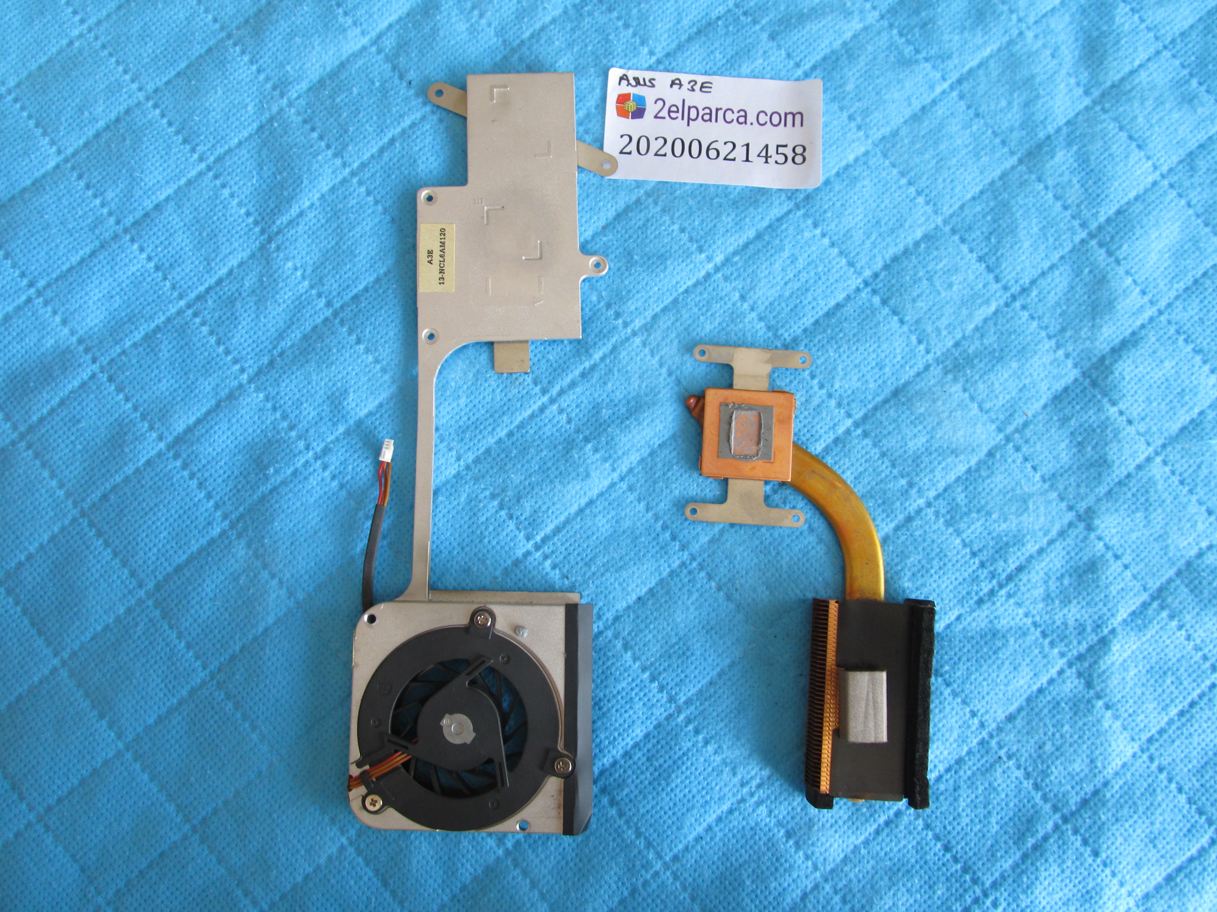 ASUS Asus a3e fan bakir soğutucu (heatsink) küçük görsel 2