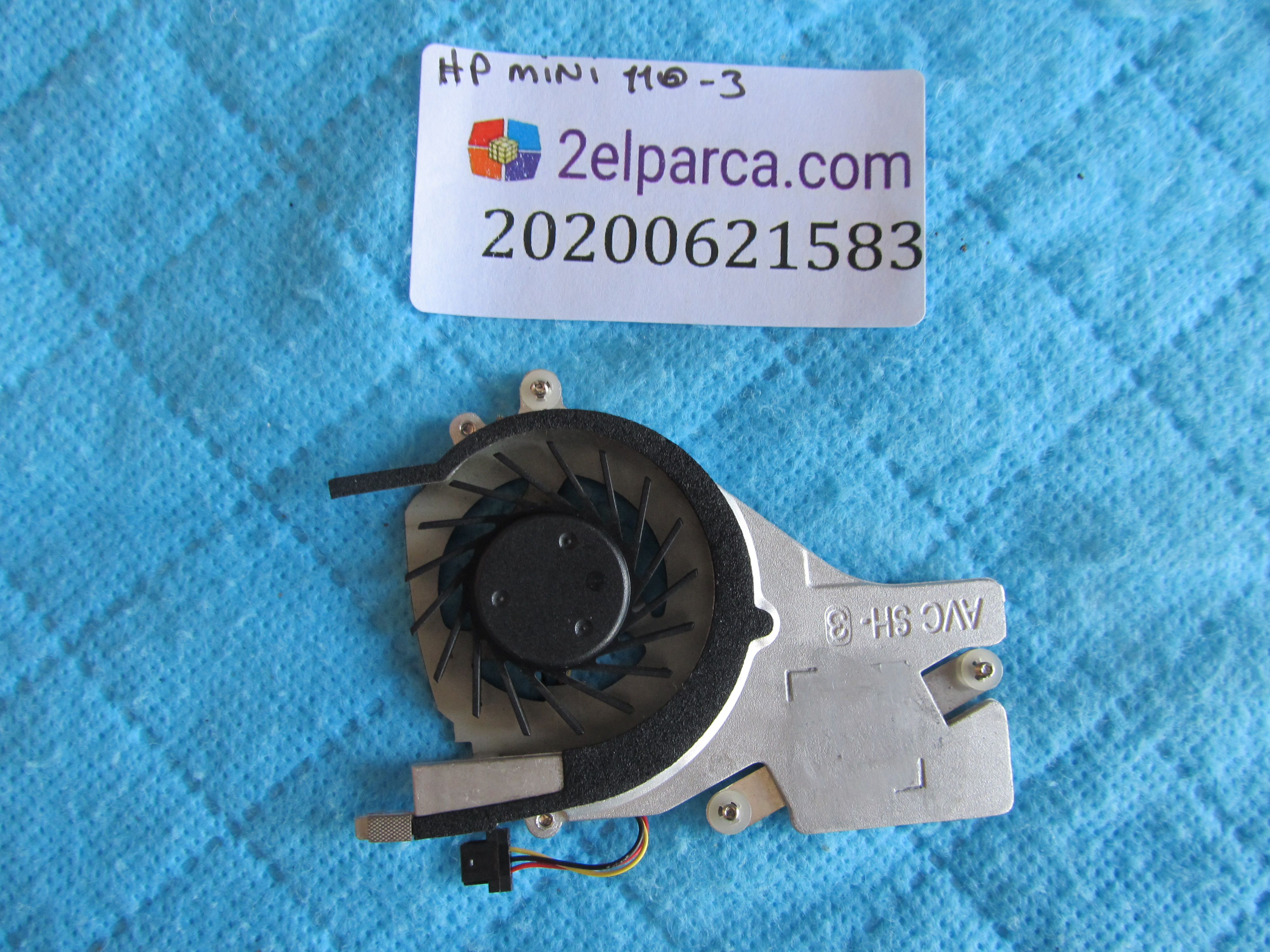 HP Hp mini 110-3 fan bakir soğutucu (heatsink) orjinal ürün küçük görsel 2