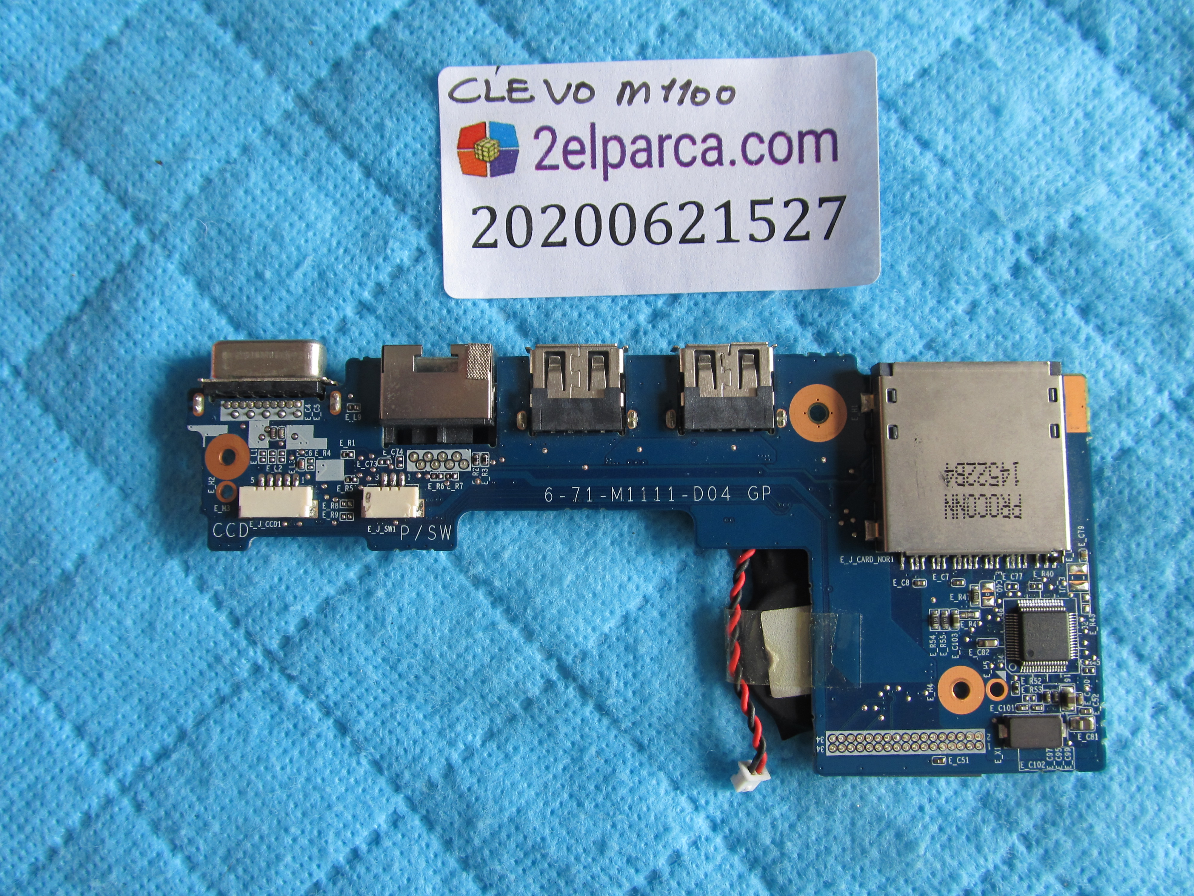 CLEVO Clevo m1100-m1110 usb vga ethernet card orjinal ürün küçük görsel 2