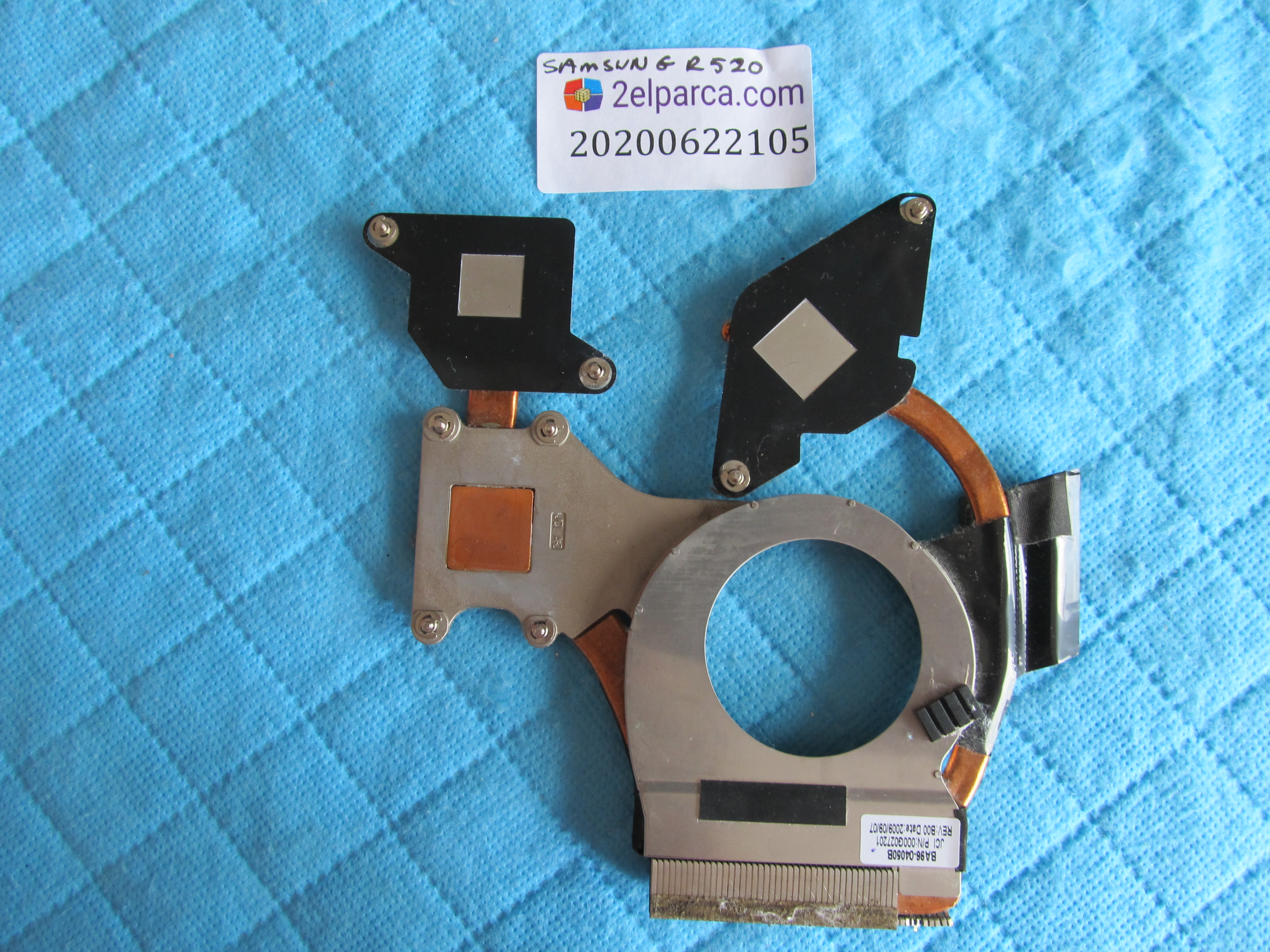 SAMSUNG Samsung r520 soğutucu bakir (heatsink) orjinal ürün küçük görsel 2