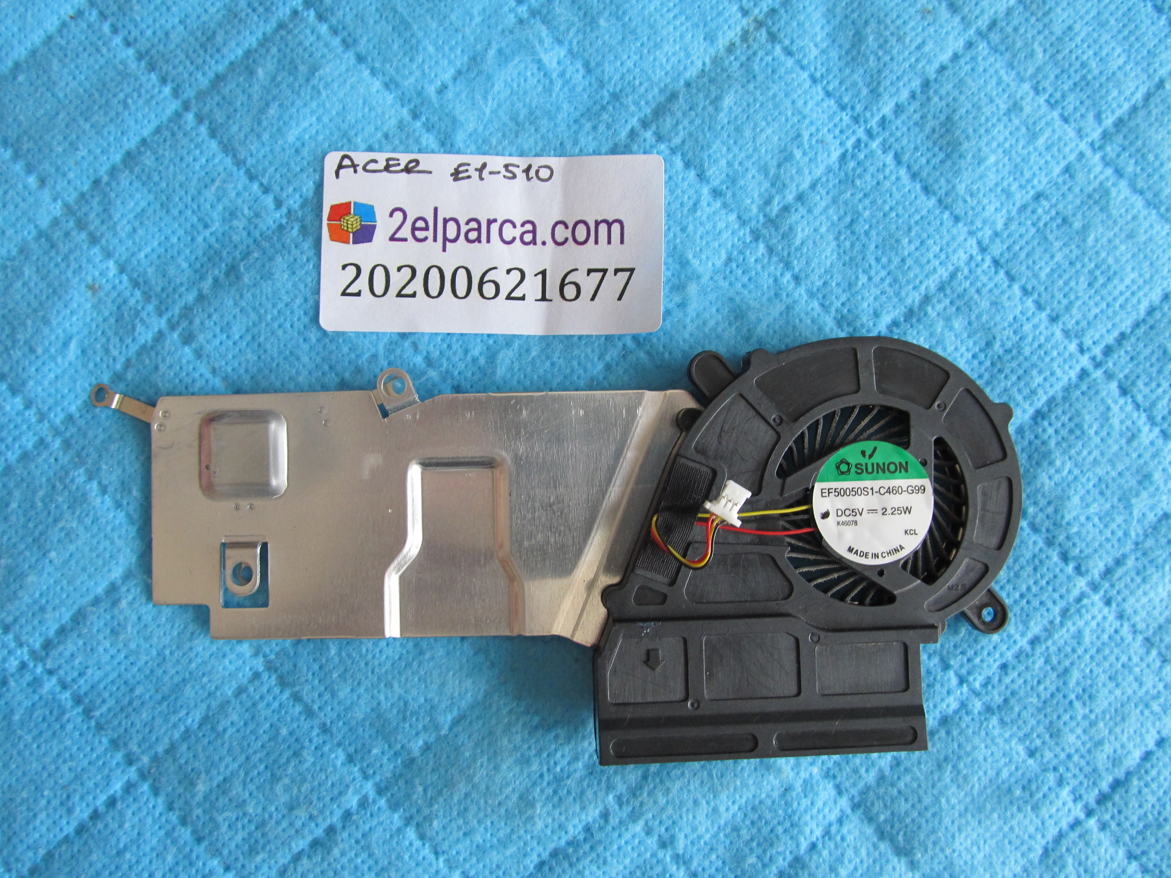 ACER Acer e1-510 fan bakir soğutucu (heatsink) orjinal ürün küçük görsel 2