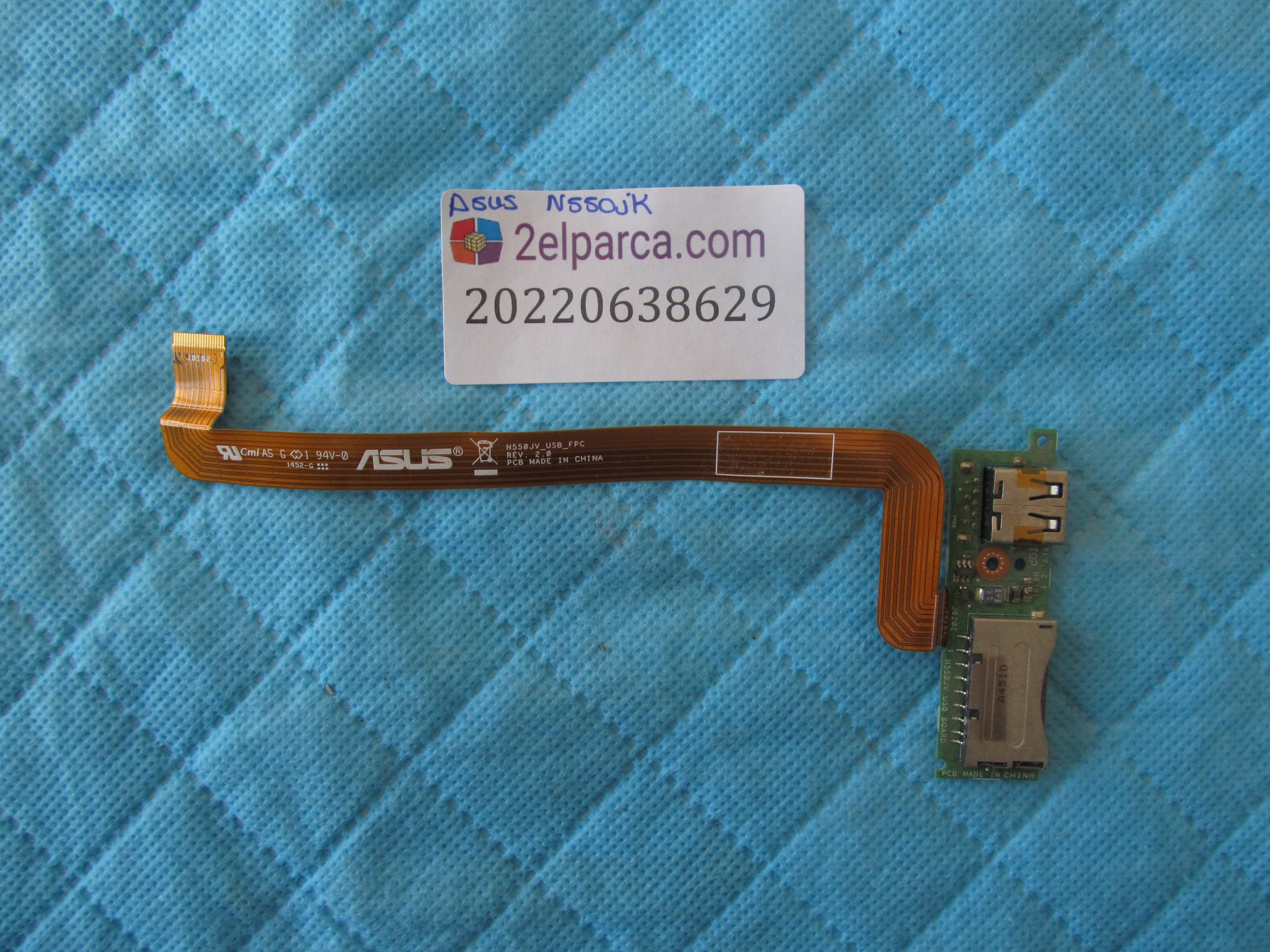 ASUS Asus n550j usb kart flex dahil orjinal ürün küçük görsel 2