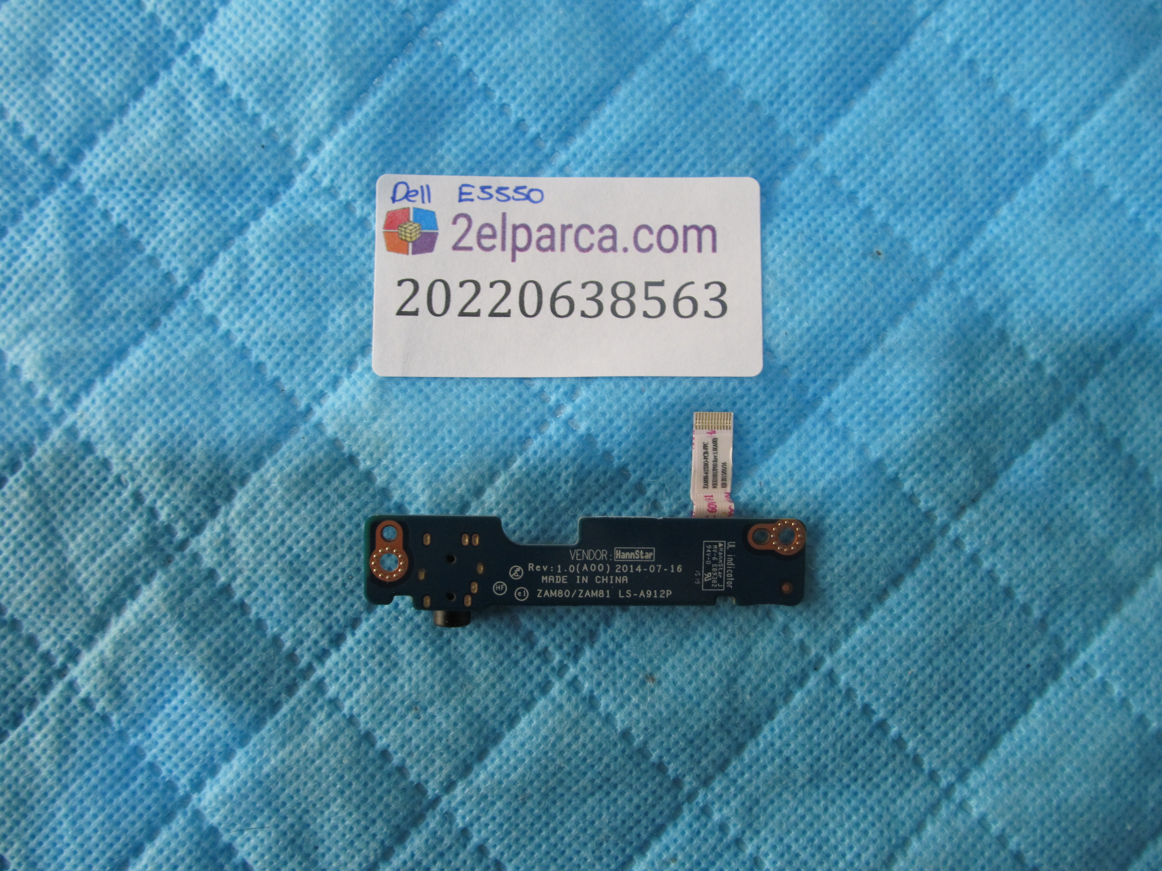 DELL Dell e5550 ses karti flex orjinal ürün küçük görsel 2