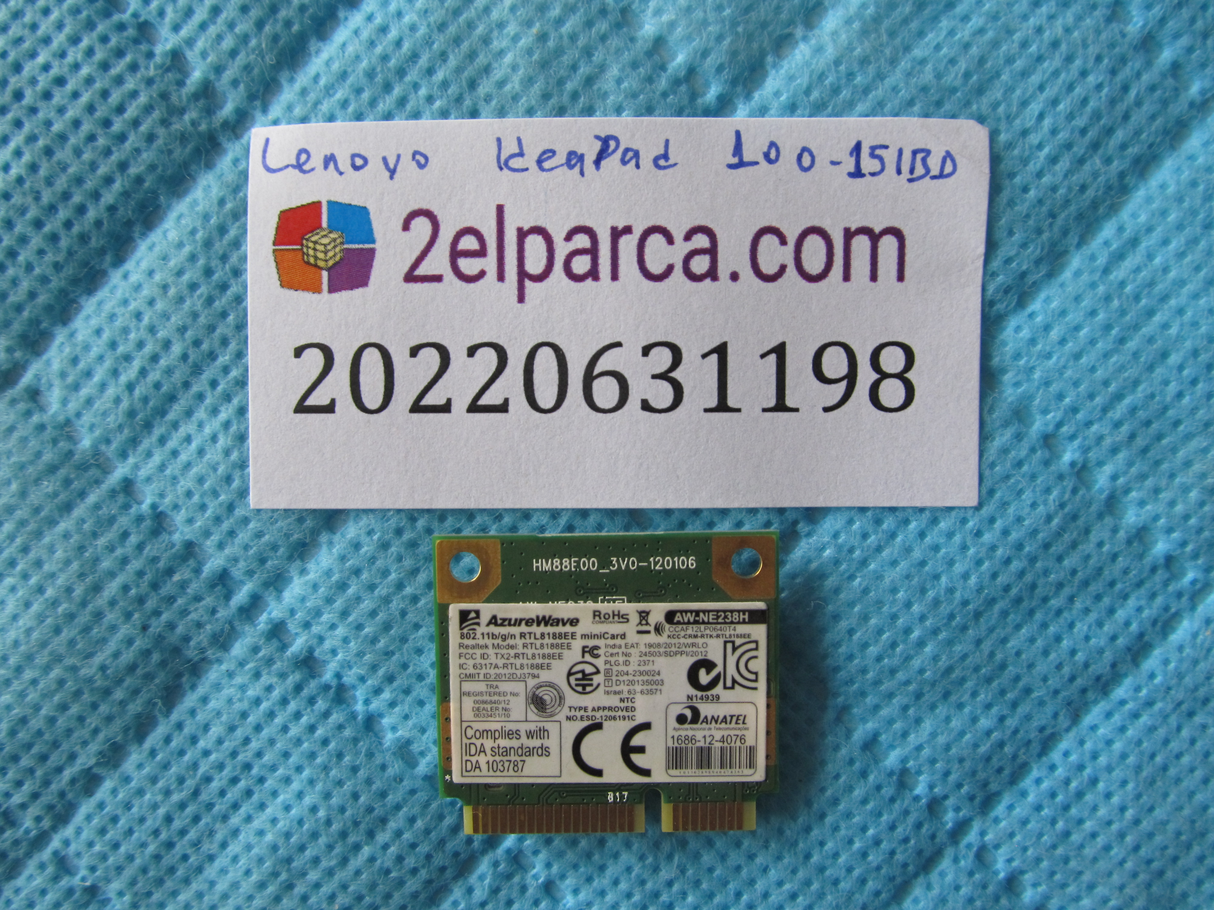 LENOVO Lenovo ideapad 100-15ibd wifi karti  orjinal ürün küçük görsel 2