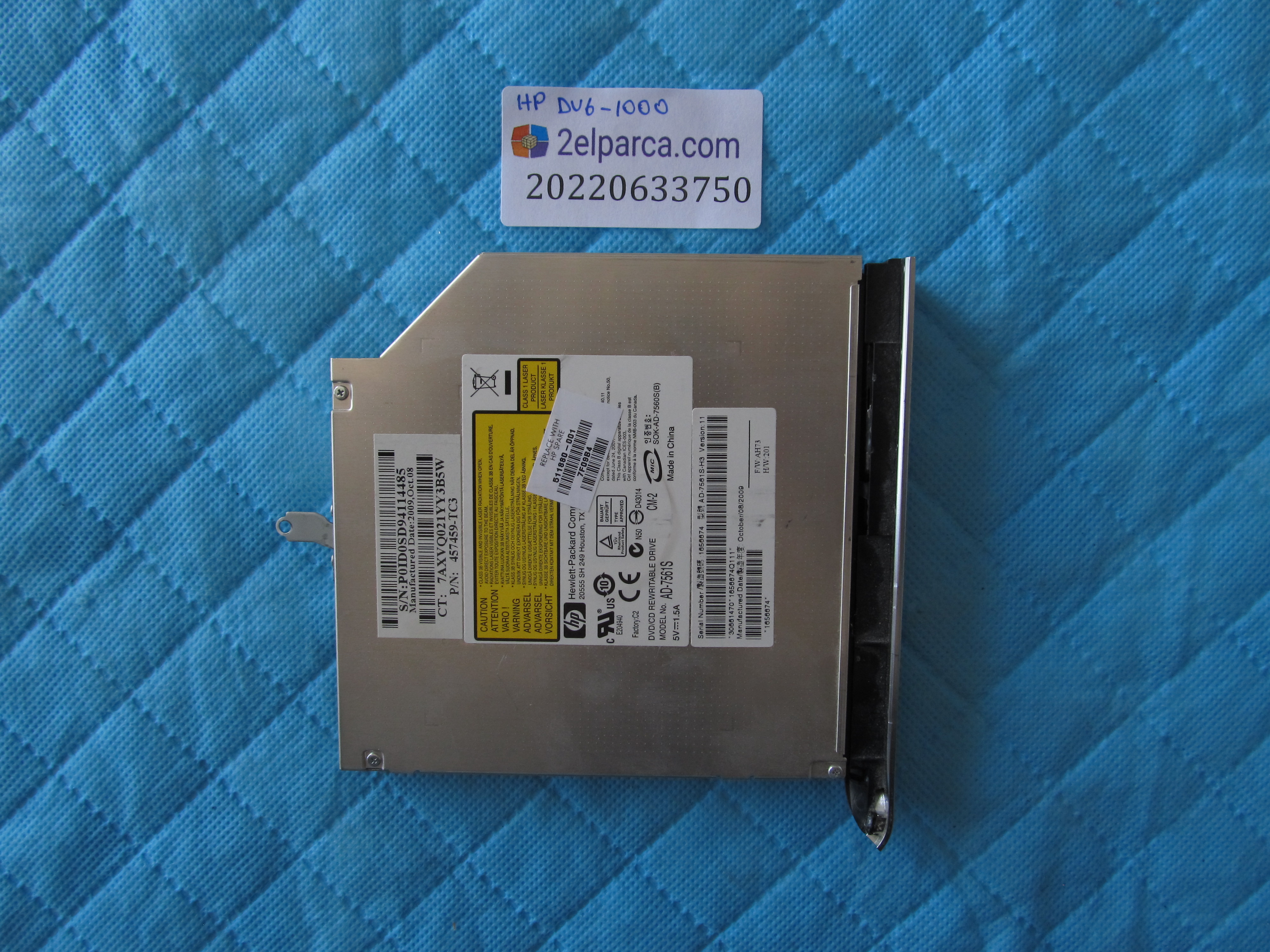 HP Hp dv6 1000 dvd yazici orjinal ürün küçük görsel 2