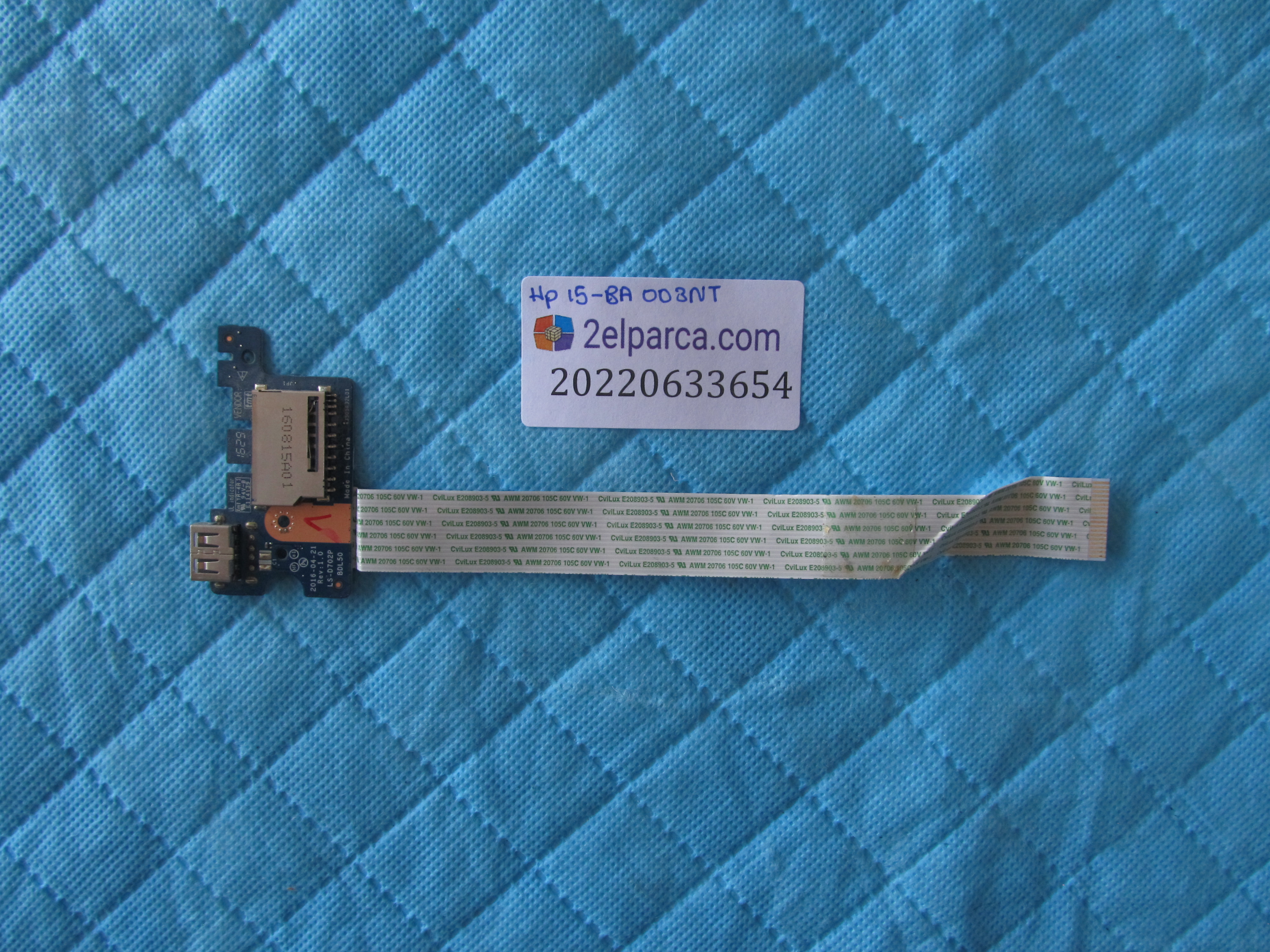 HP Hp 15-ba003nt usb kart flex dahil orjinal ürün küçük görsel 2