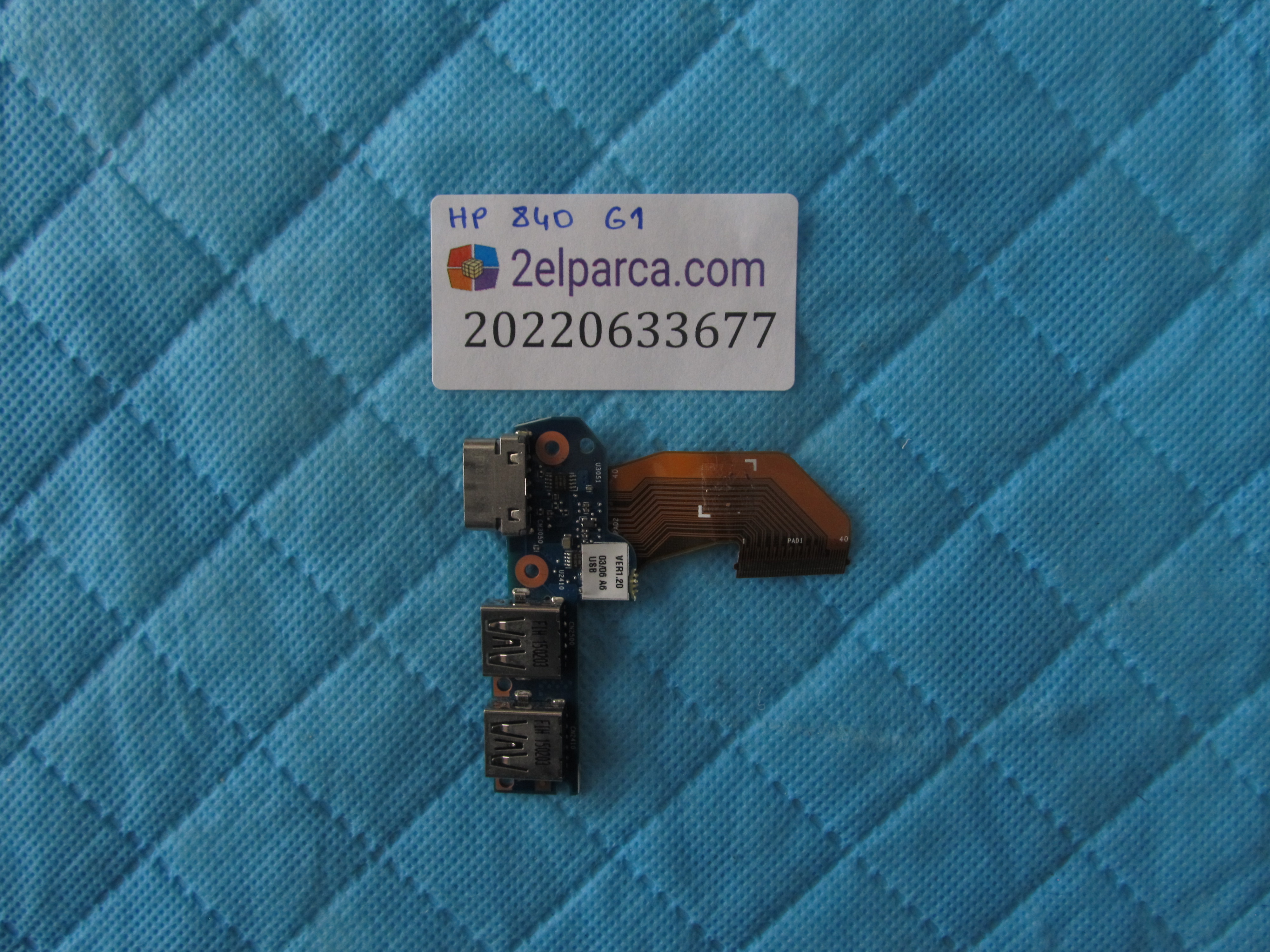 HP Hp elitebook 840 g1 usb ve vga board flex orjinal ürün küçük görsel 2