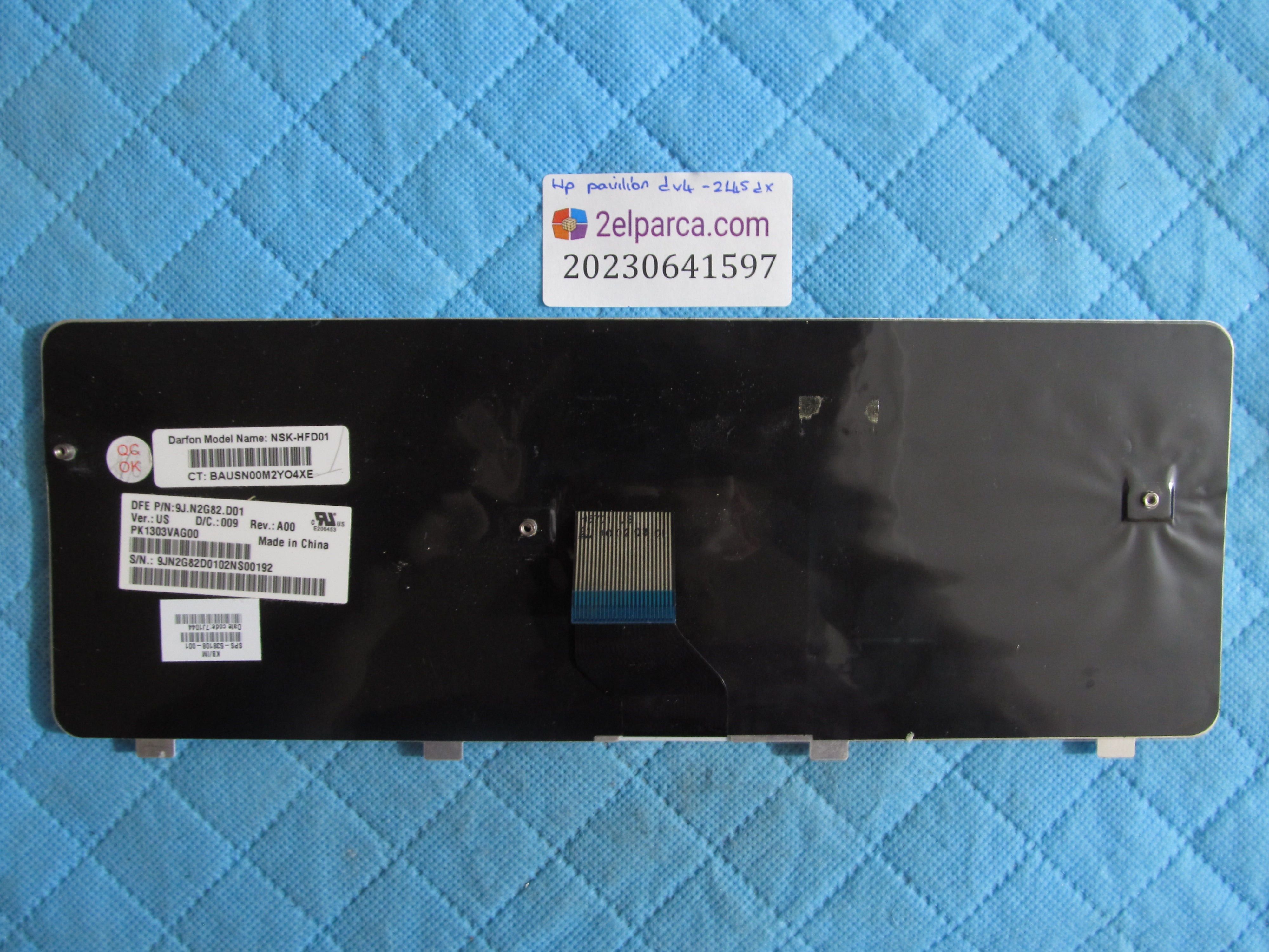 HP Hp dv4-2000 klavye tr q (arapça stikerli) küçük görsel 2