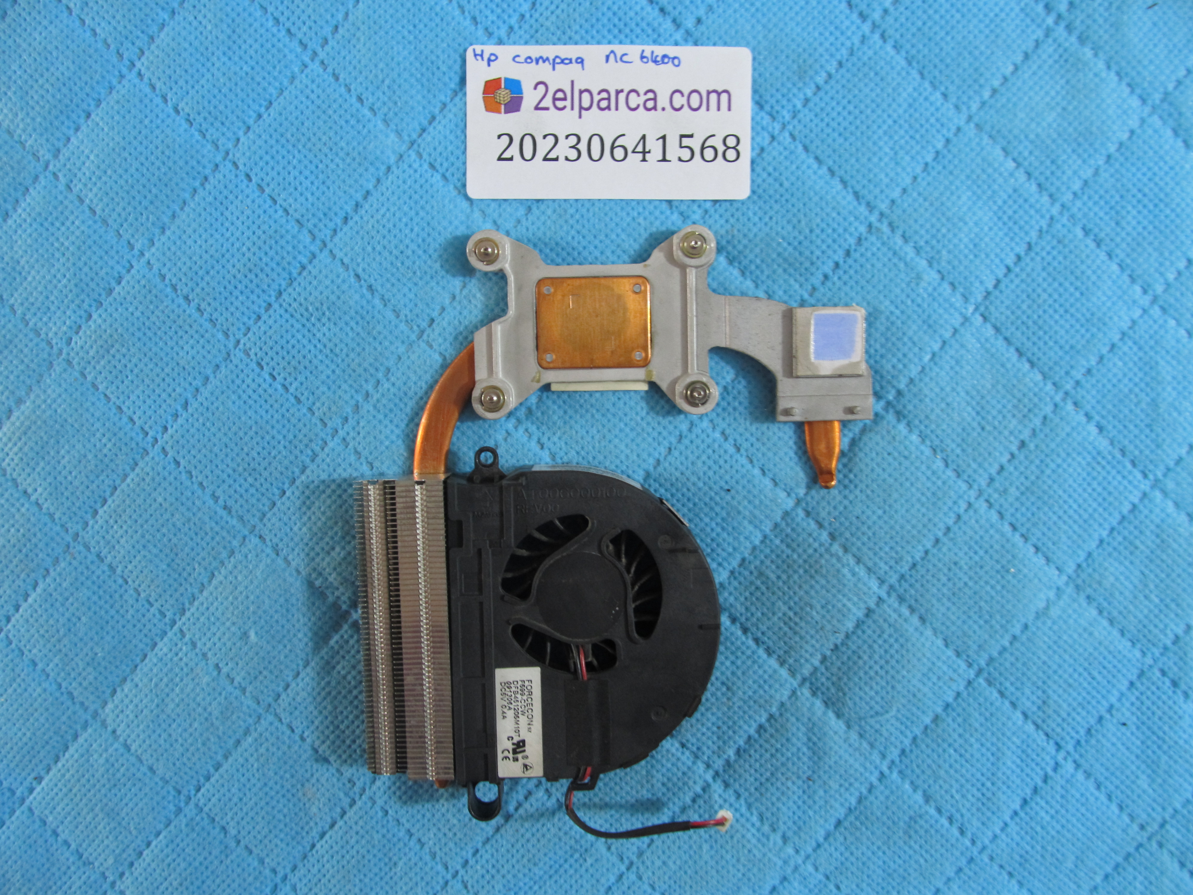 HP Hp compaq nc6400 fan bakir soğutucu (heatsink) orjinal ürün küçük görsel 2