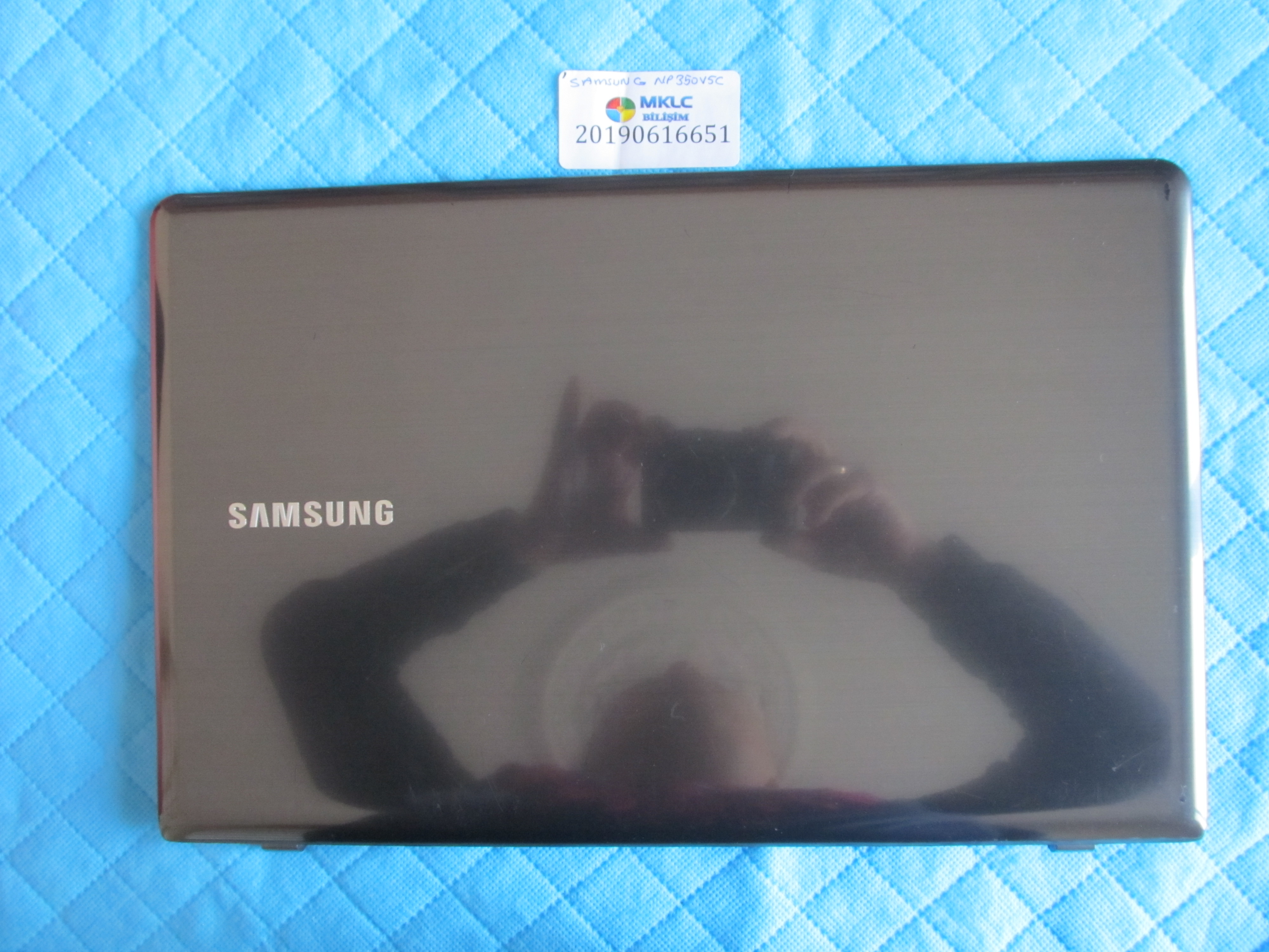 Samsung np350v5c ekran arka kapak lcd back cover orjinal ürün