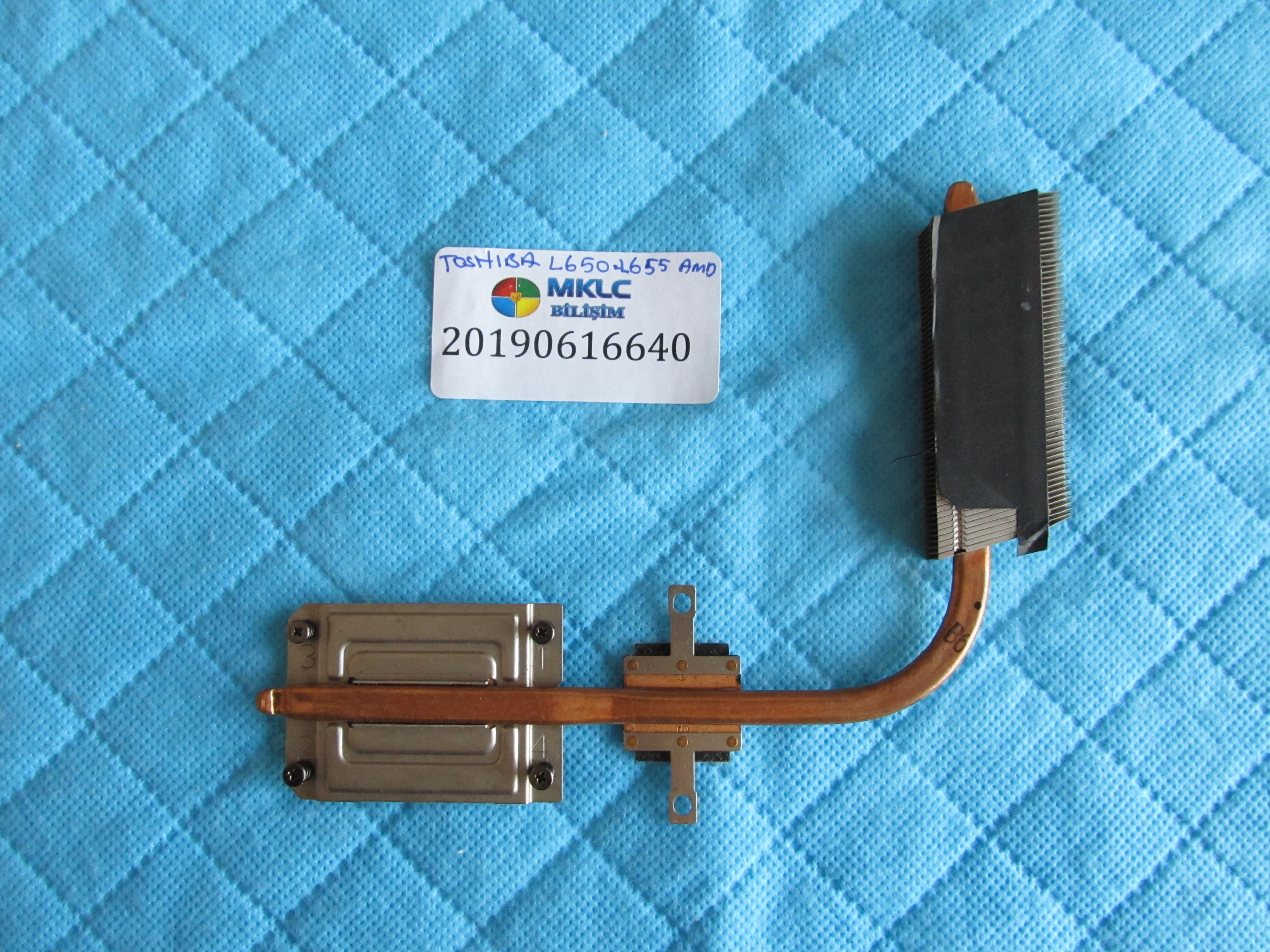 TOSHİBA Toshiba l650-l655d  soğutucu bakir heatsink amd orjinal ürün küçük görsel 2