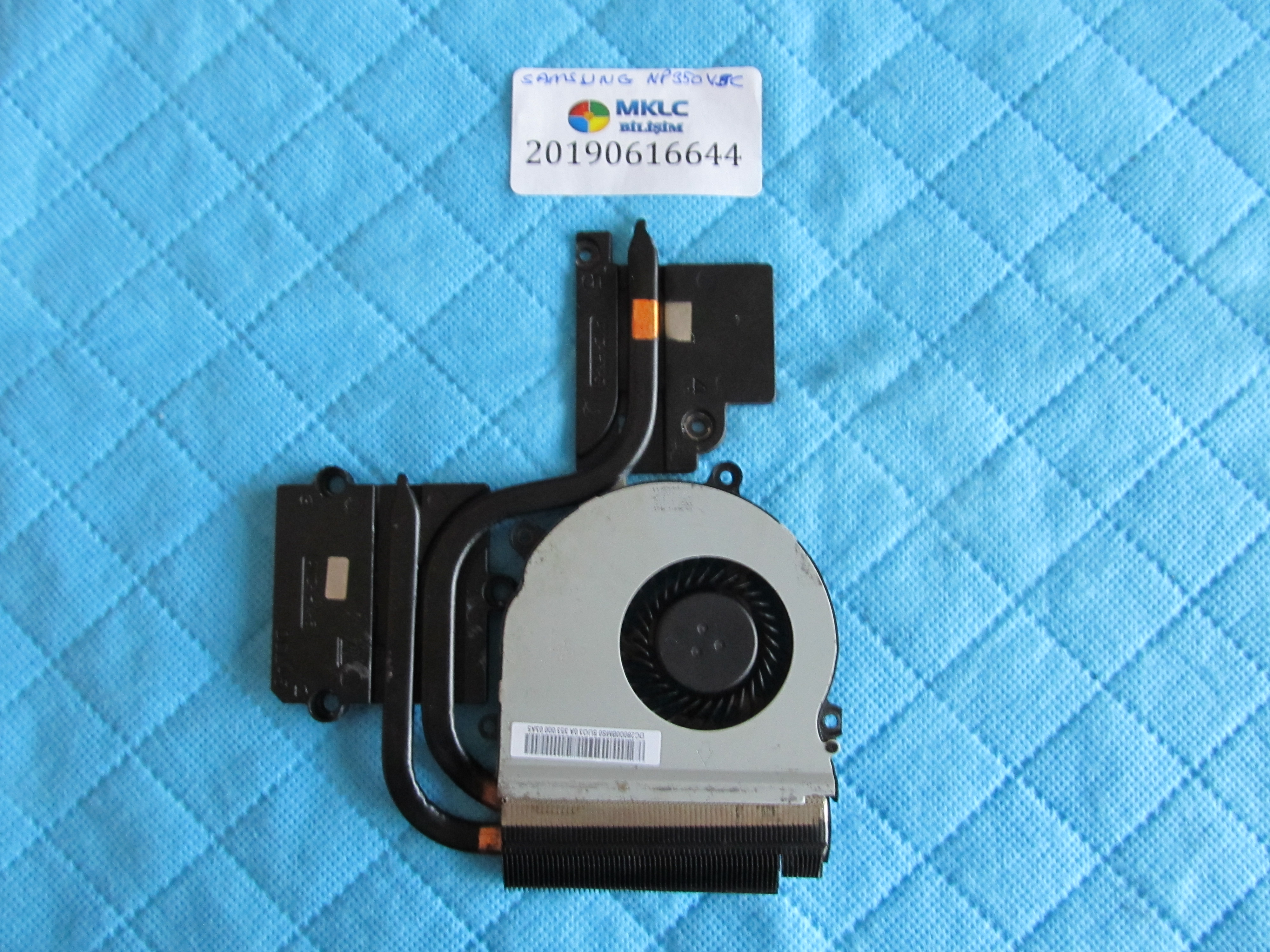 Samsung np350v5c fan bakir soğutucu (heatsink) orjinal ürün