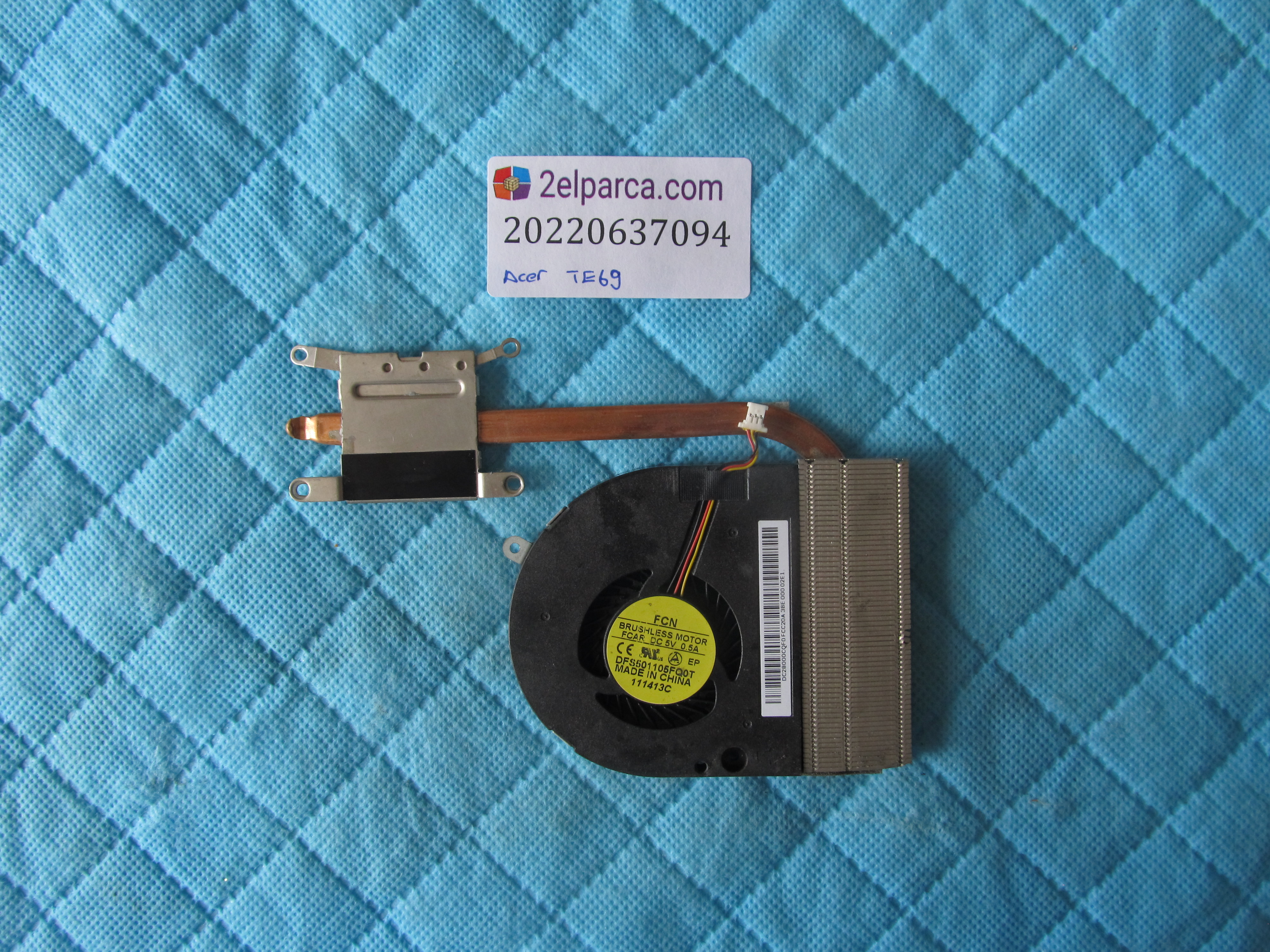 PACKARD BELL Packard bell v5wt2-te69 onboard fan bakir soğutucu (heatsink) orjinal ürün küçük görsel 2