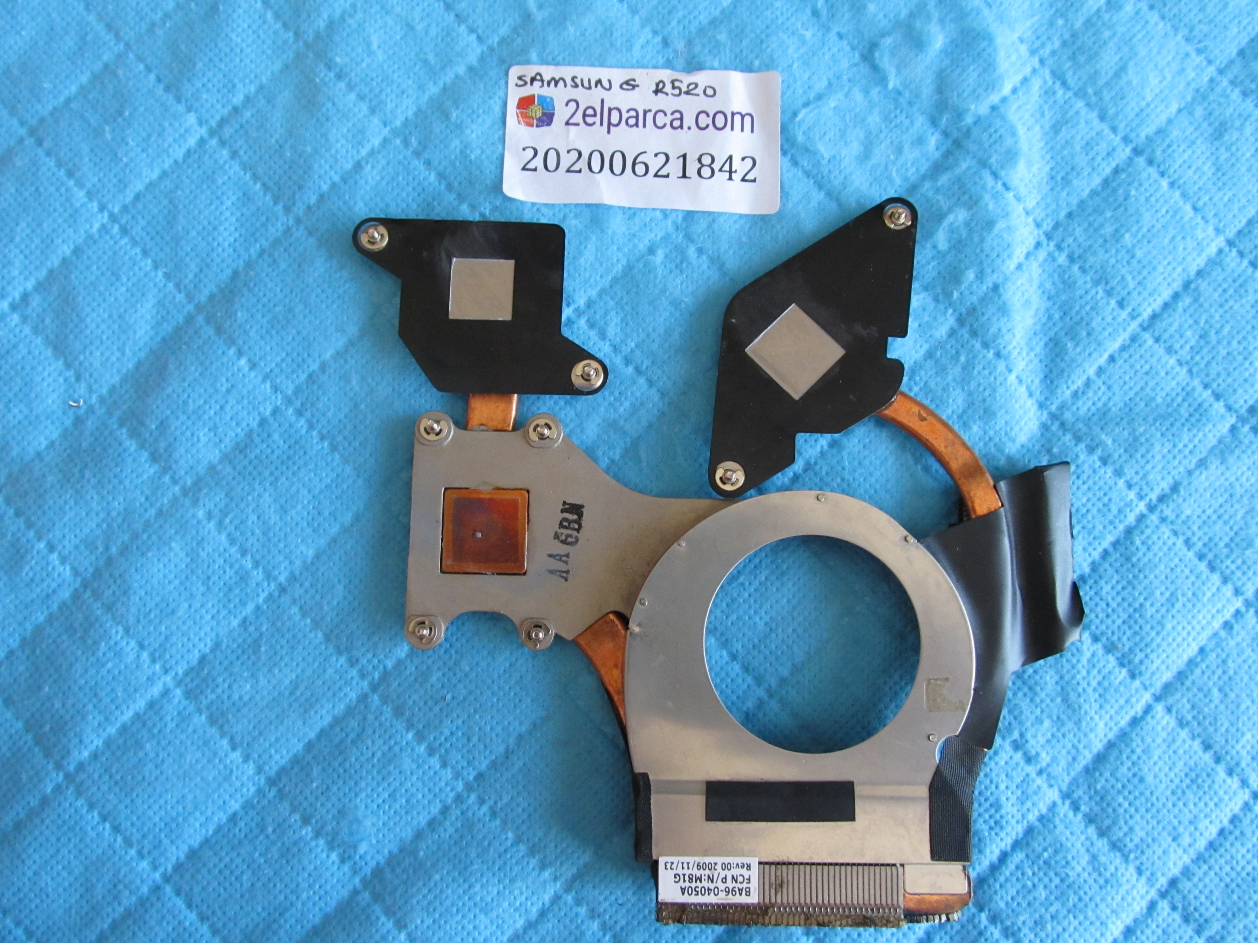 SAMSUNG Samsung r520 soğutucu bakir (heatsink) orjinal ürün küçük görsel 2