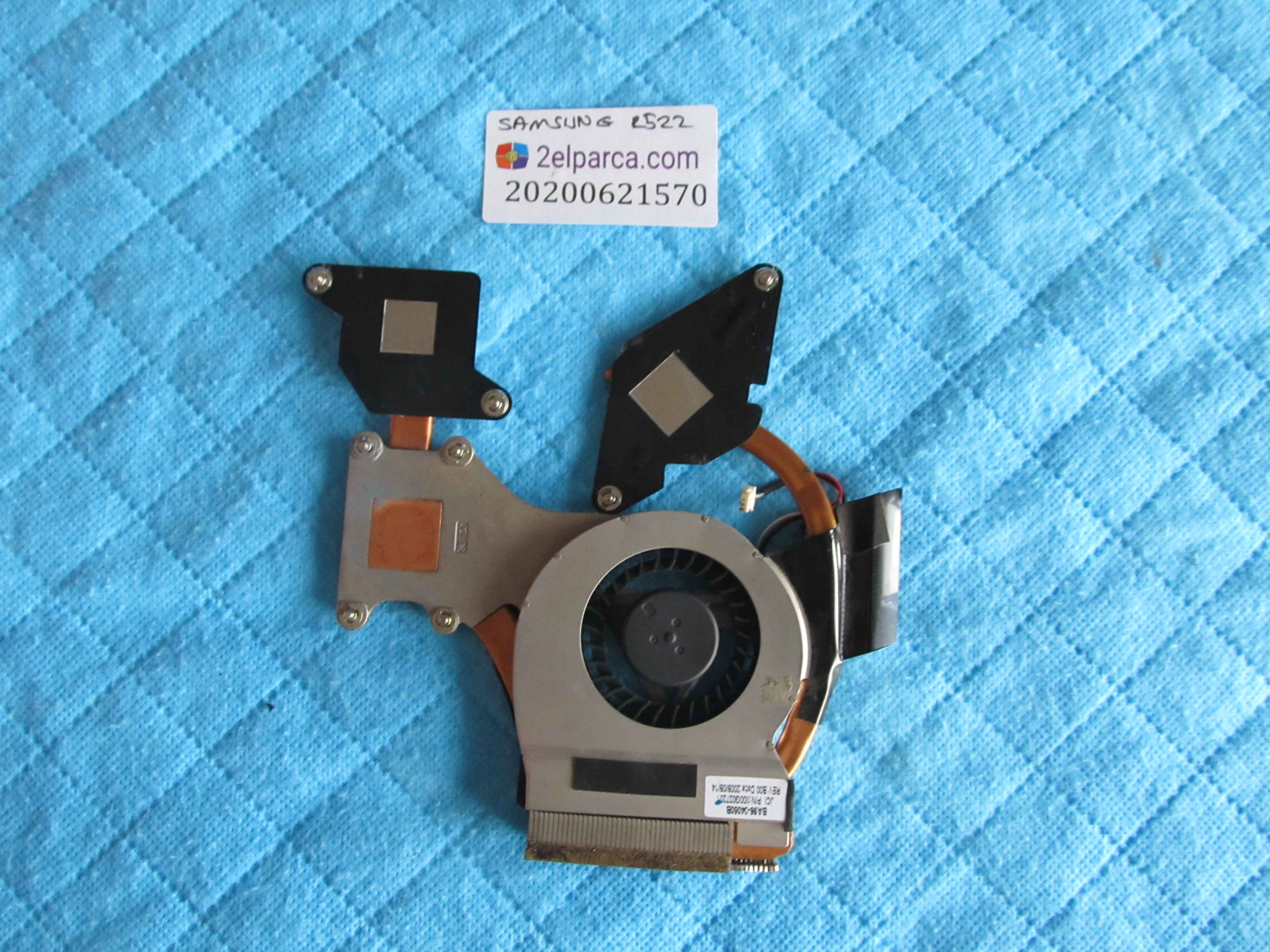 SAMSUNG Samsung r522 fan bakir soğutucu (heatsink) küçük görsel 2