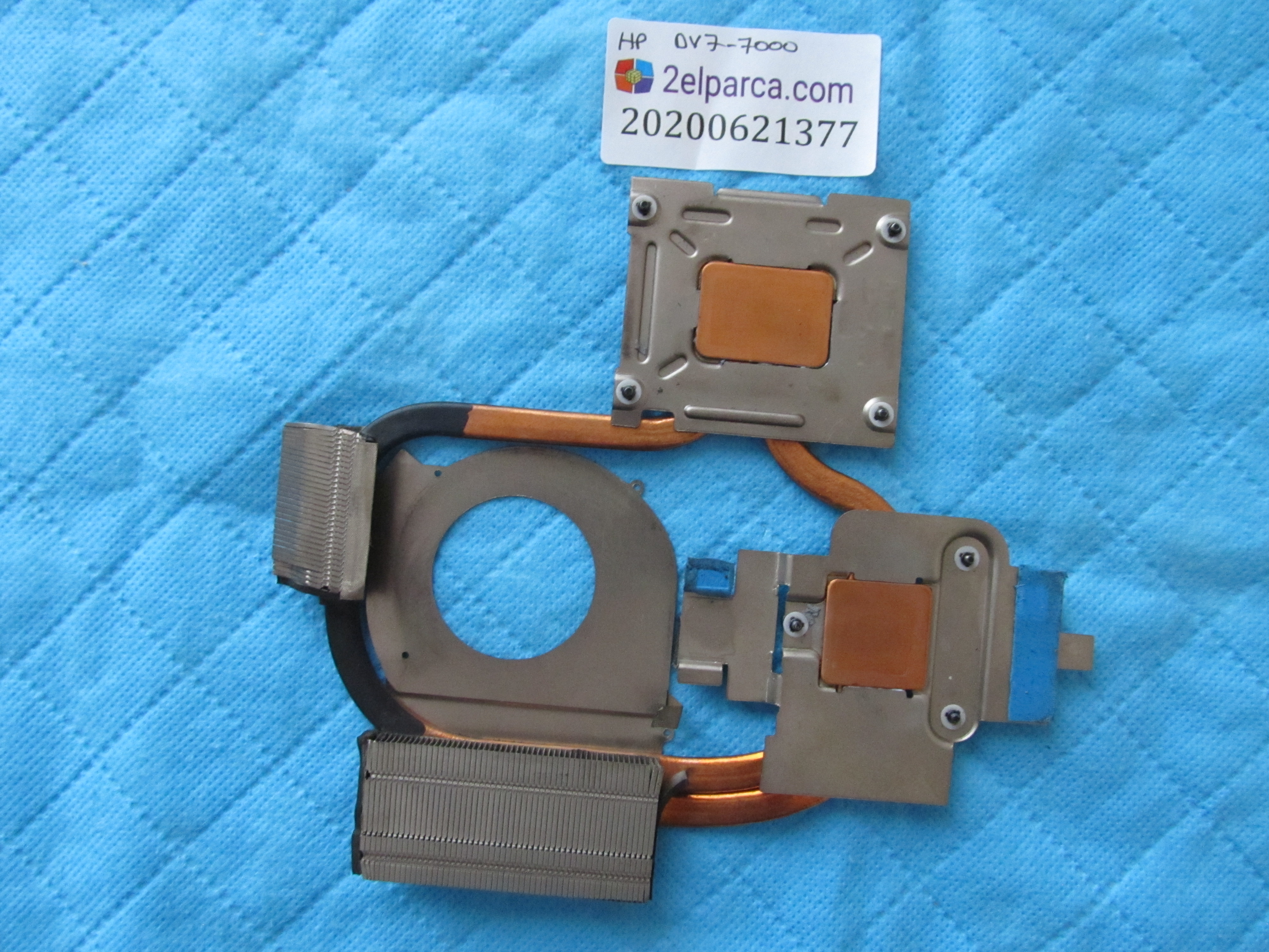 HP Hp envy dv7-7000 bakir soğutucu (heatsink) orjinal ürün küçük görsel 2