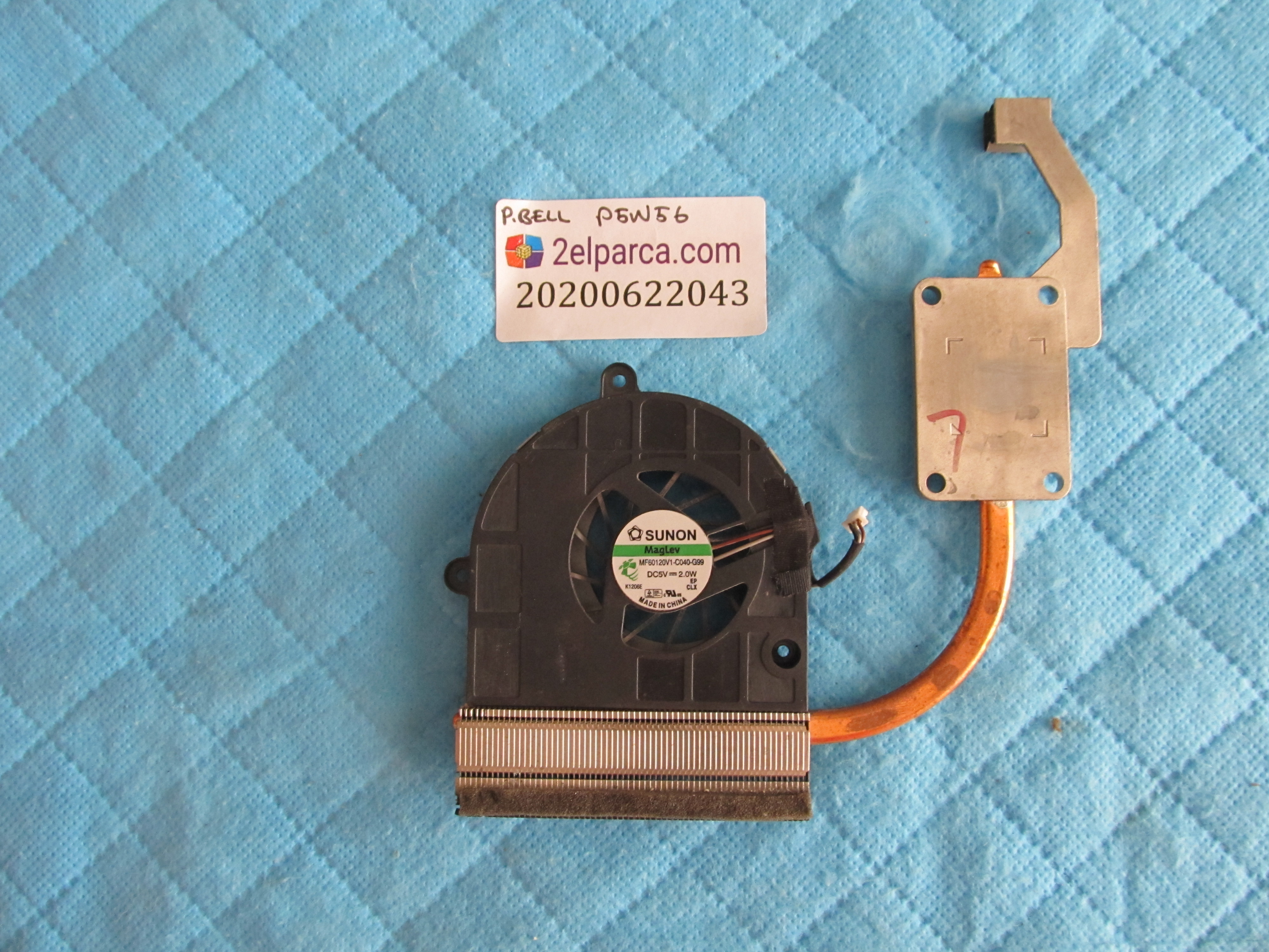 PACKARD BELL Packard bell p5w56 fan bakir soğutucu (heatsink) küçük görsel 2