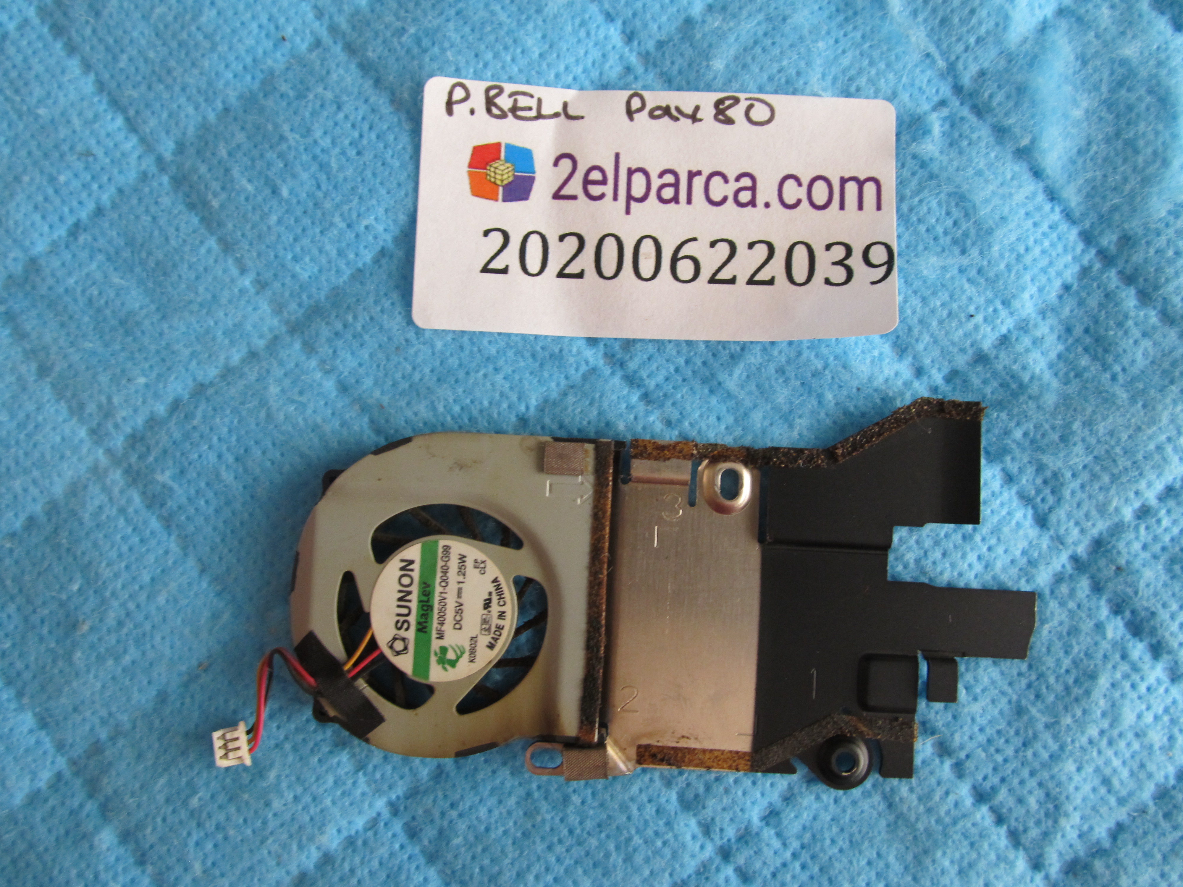 PACKARD BELL Packard bell pav80 fan bakir soğutucu (heatsink) küçük görsel 2