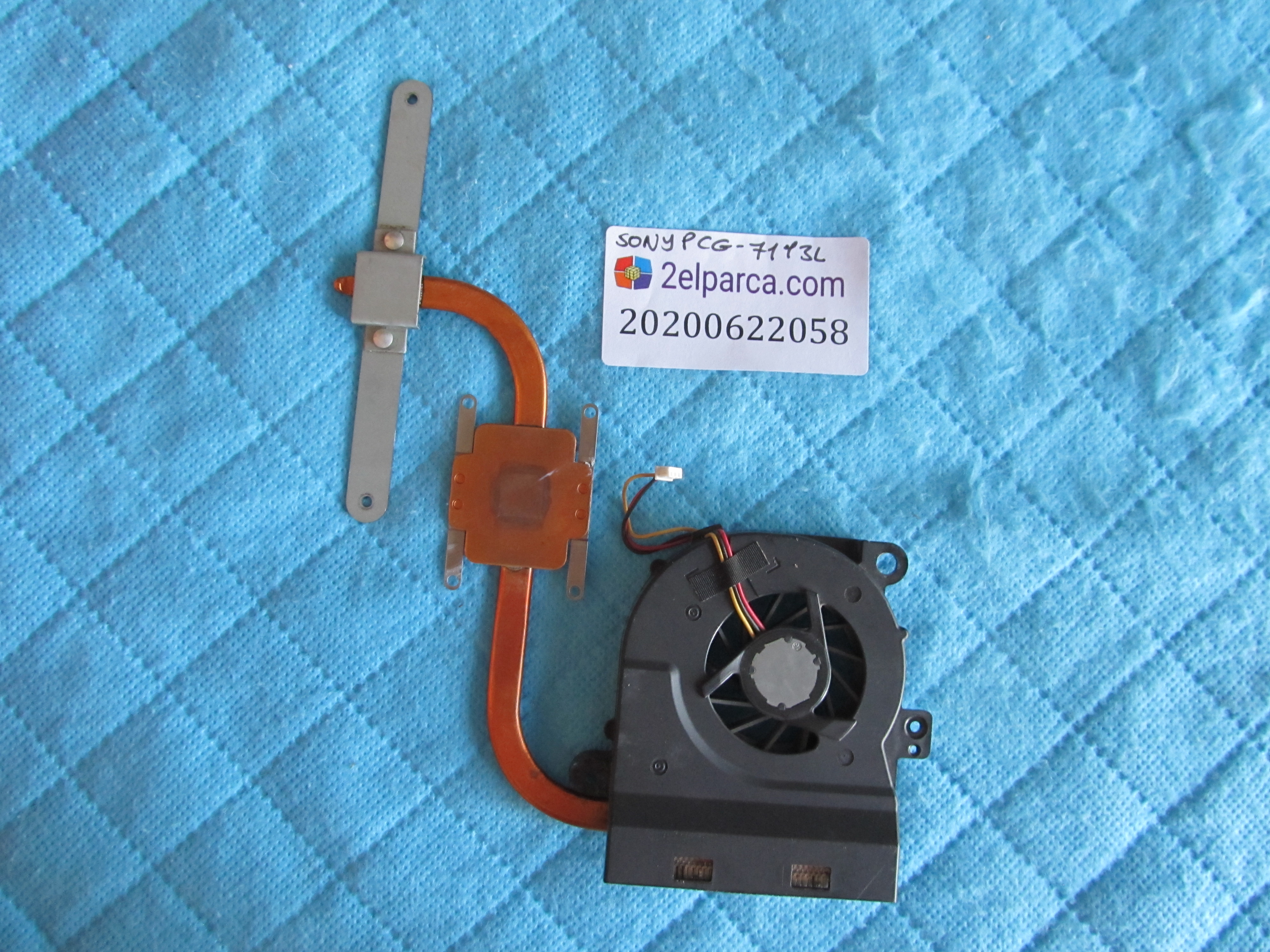 SONY Sony pcg-7113l fan bakir soğutucu (heatsink) küçük görsel 2