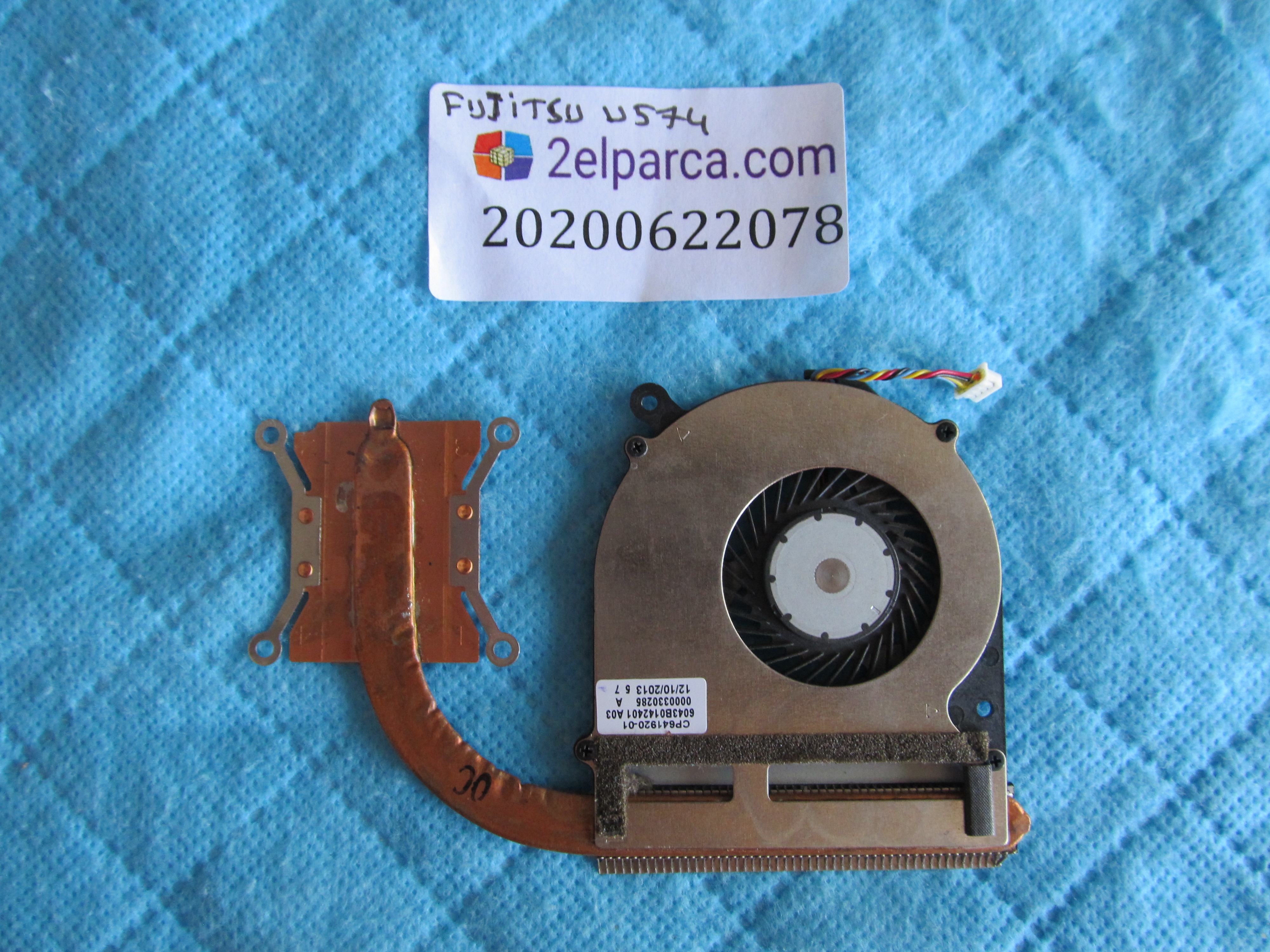 FUJİTSU Fujitsu lifebook u574 fan bakir soğutucu (heatsink) küçük görsel 2