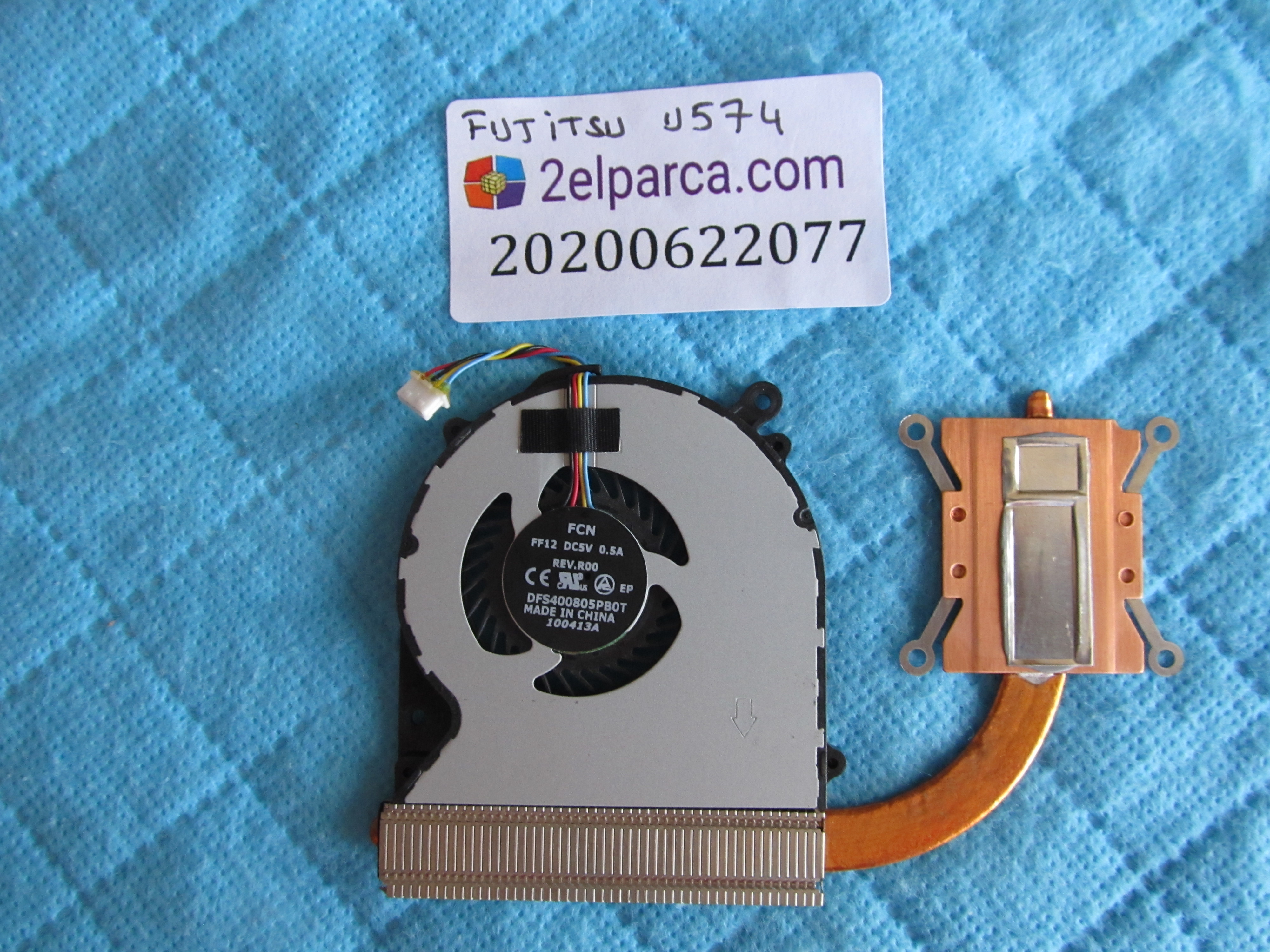 FUJİTSU Fujitsu lifebook u574 fan bakir soğutucu (heatsink) küçük görsel 2