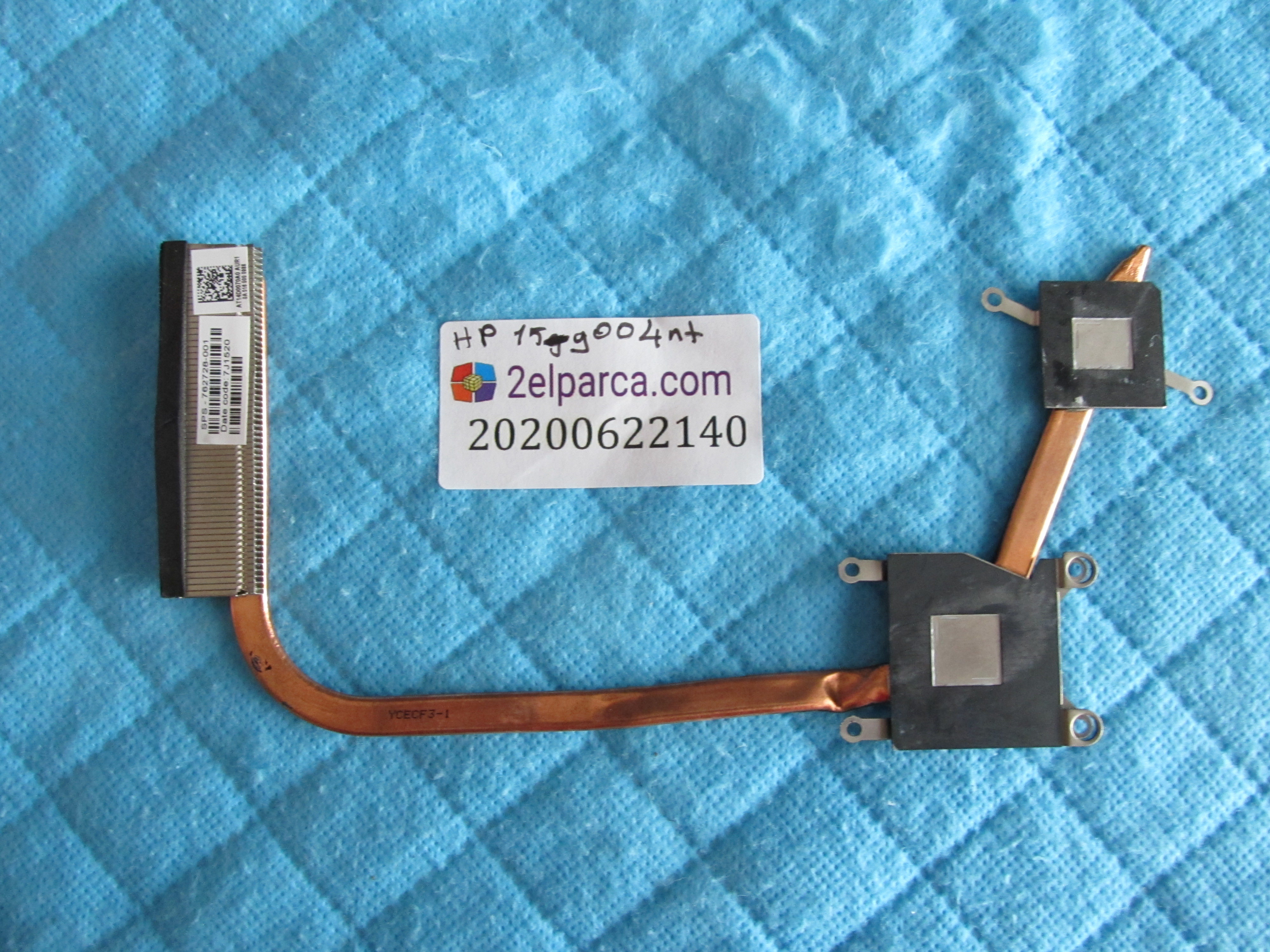 HP Hp 15-g004nt soğutucu bakir (heatsink) orjinal ürün küçük görsel 2