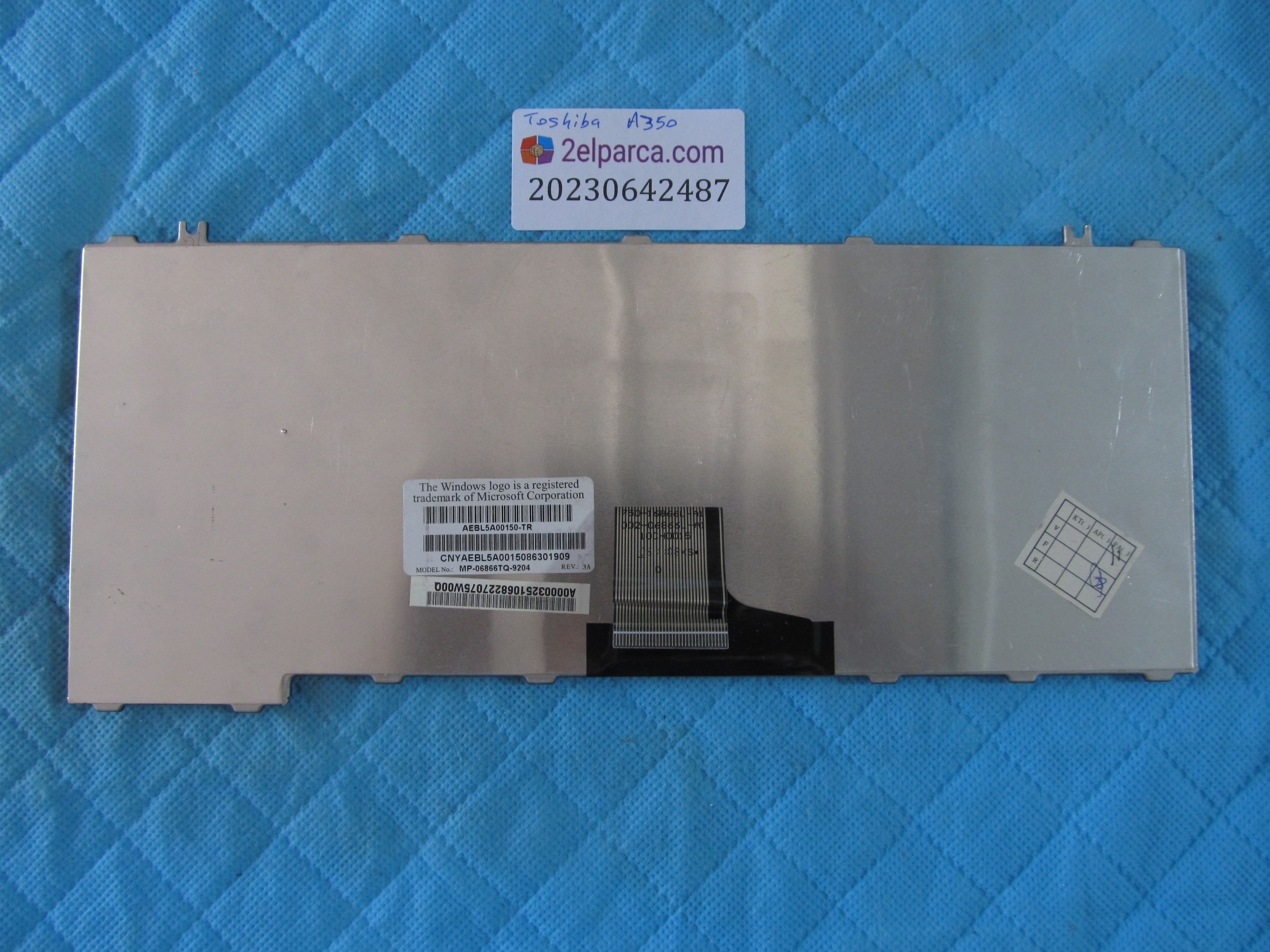 TOSHİBA Toshiba a350 klavye tr q (1 tuş eksik) testli orjinal ürün küçük görsel 2