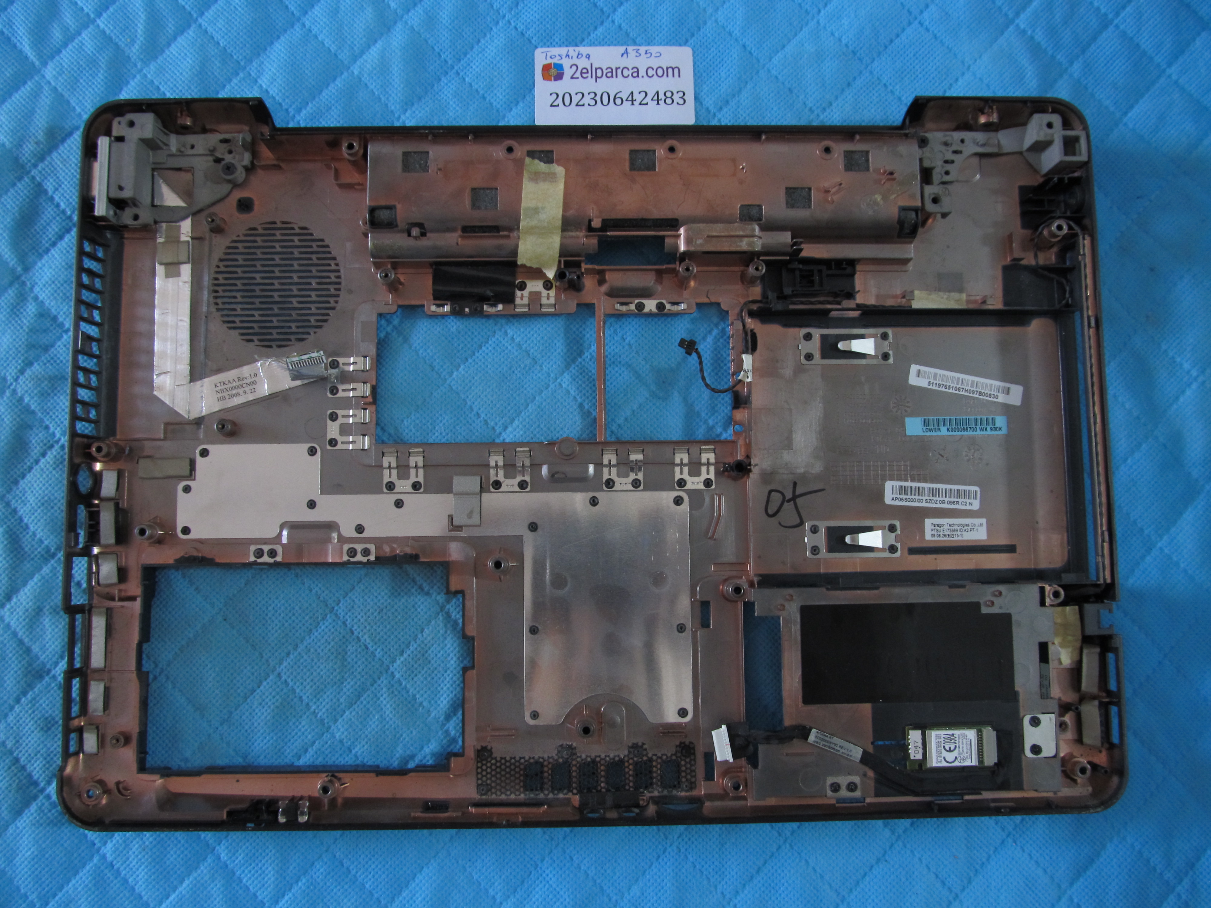 TOSHİBA Toshiba a350 alt kasa temiz orjinal ürün küçük görsel 2