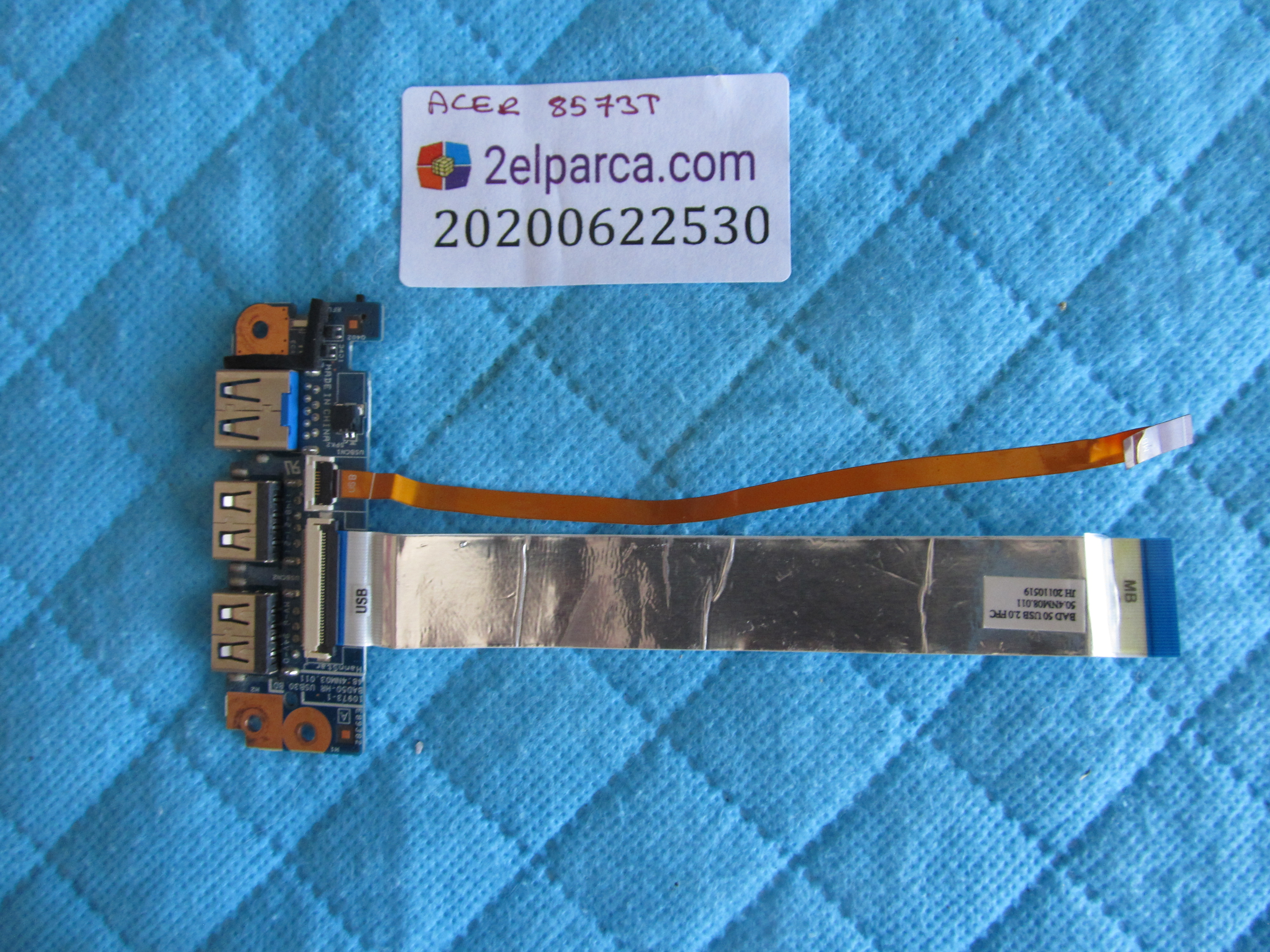 ACER Acer travelmate 8573t usb port flex ve ses karti orjinal ürün küçük görsel 2