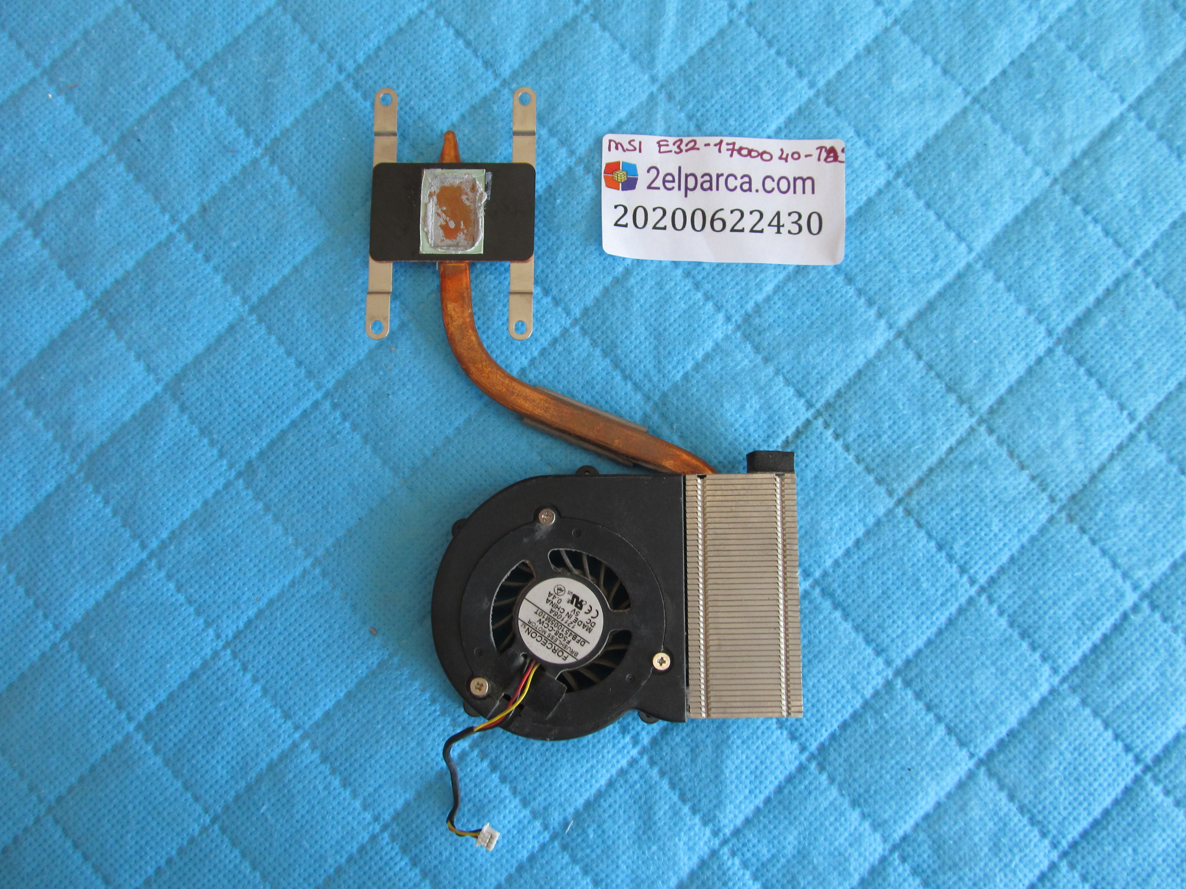 MSI Msi e32-1700040-ta9 fan bakir soğutucu (heatsink) orjinal ürün küçük görsel 2
