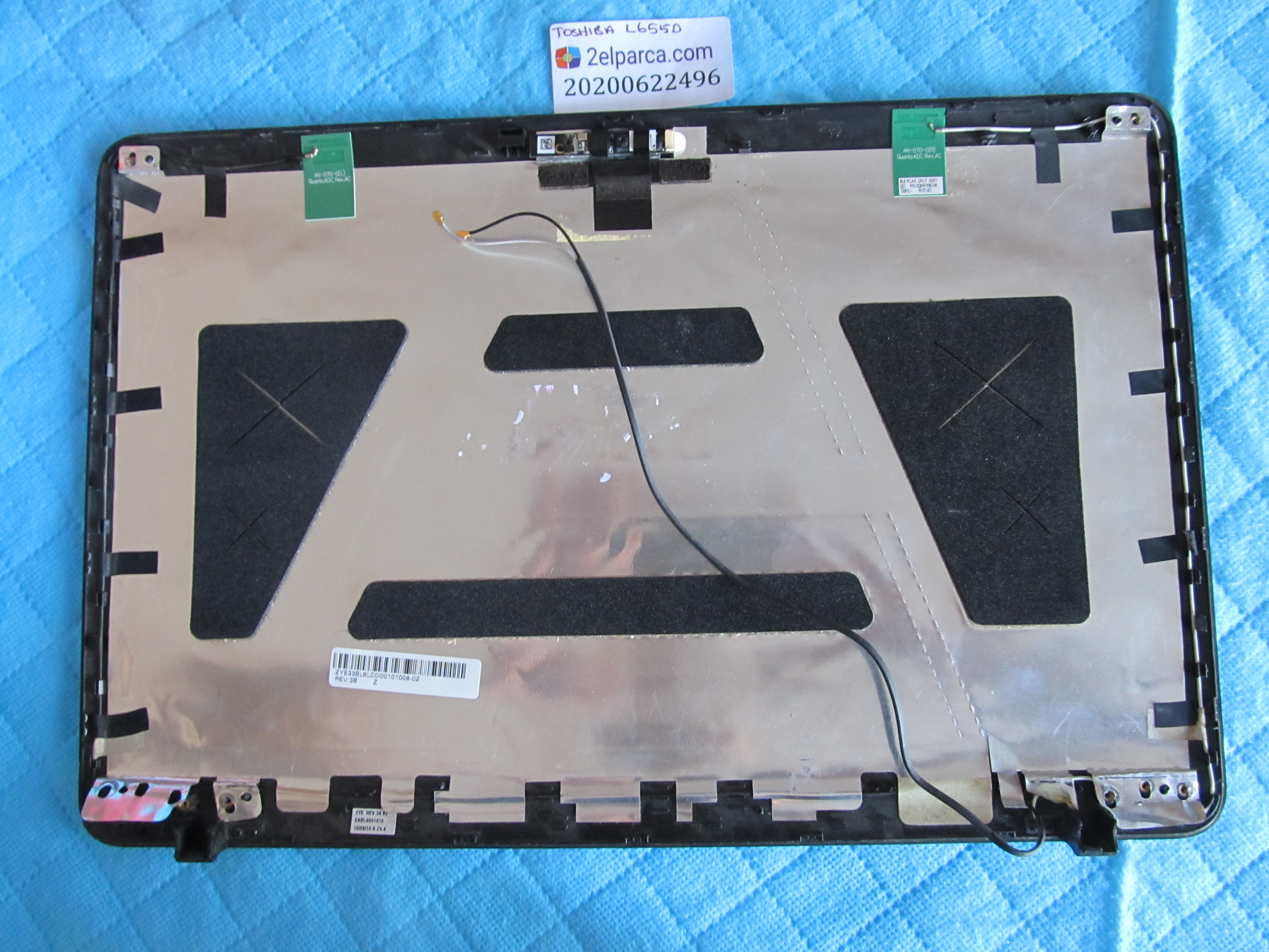 TOSHİBA Toshiba l655 ekran arka kapak lcd back cover orjinal ürün küçük görsel 2