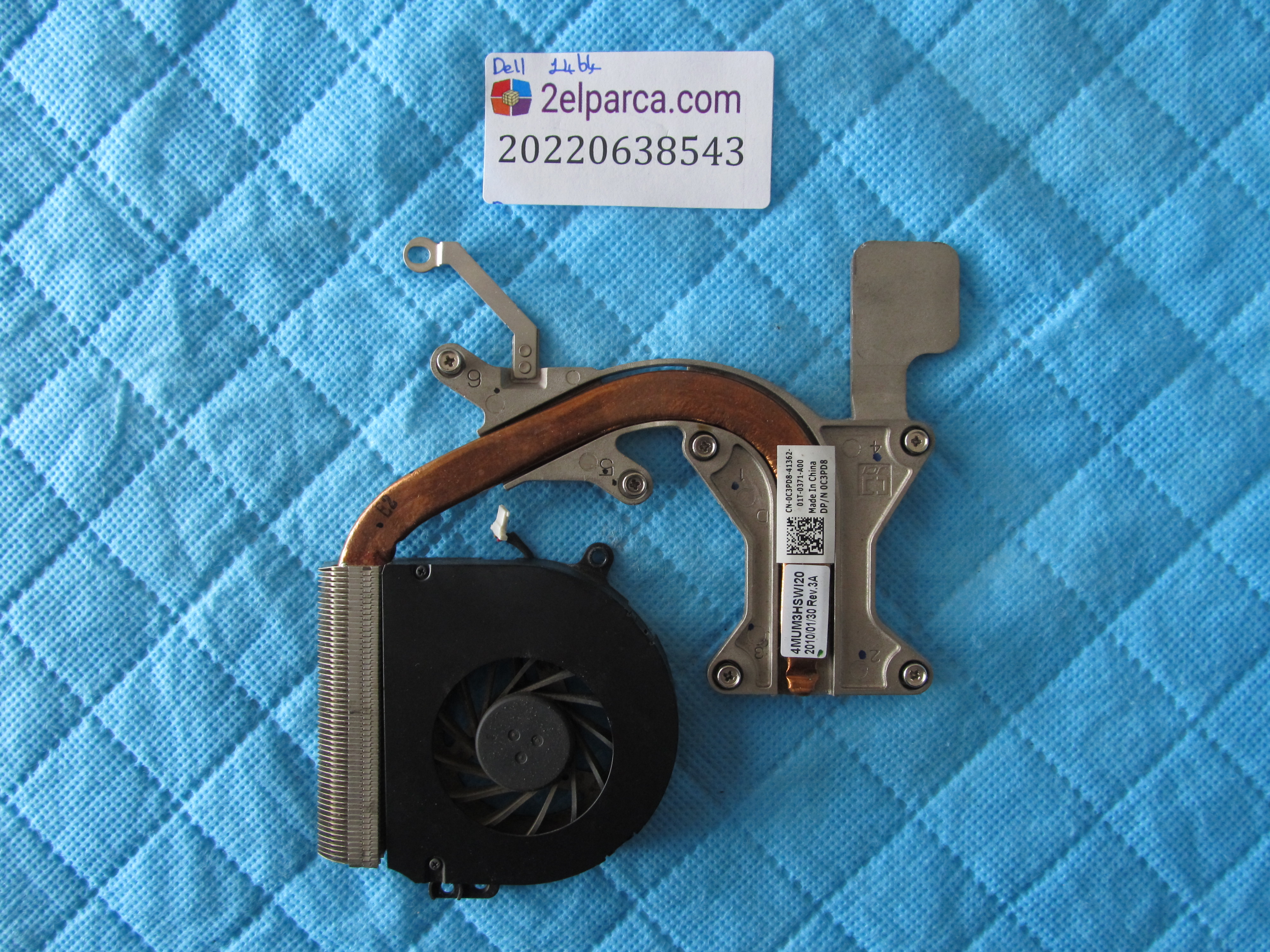 DELL Dell 1464 fan sğutucu bakir heatsink orjinal ürün küçük görsel 2