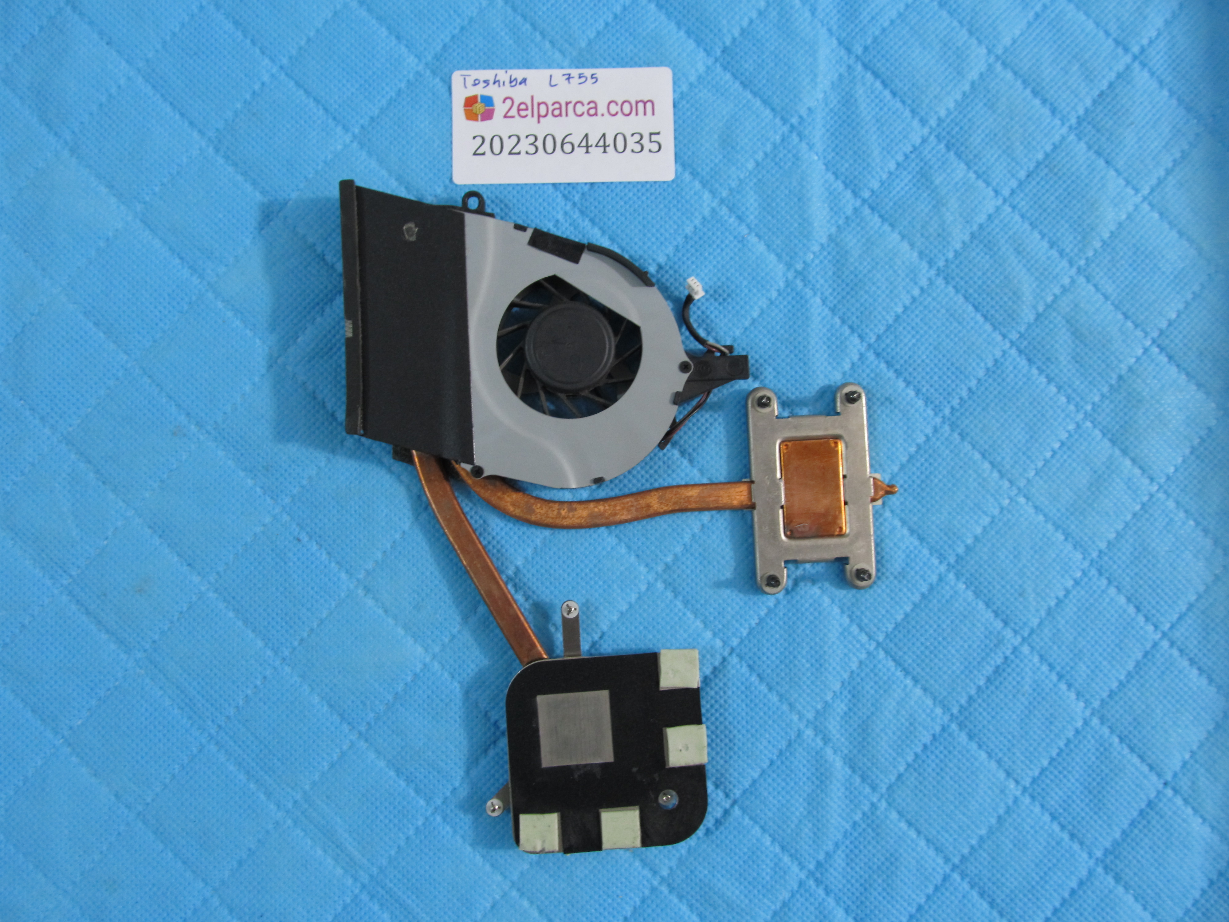 TOSHİBA Toshiba l755 fan soğutucu bakir (heatsink) orjinal ürün küçük görsel 2