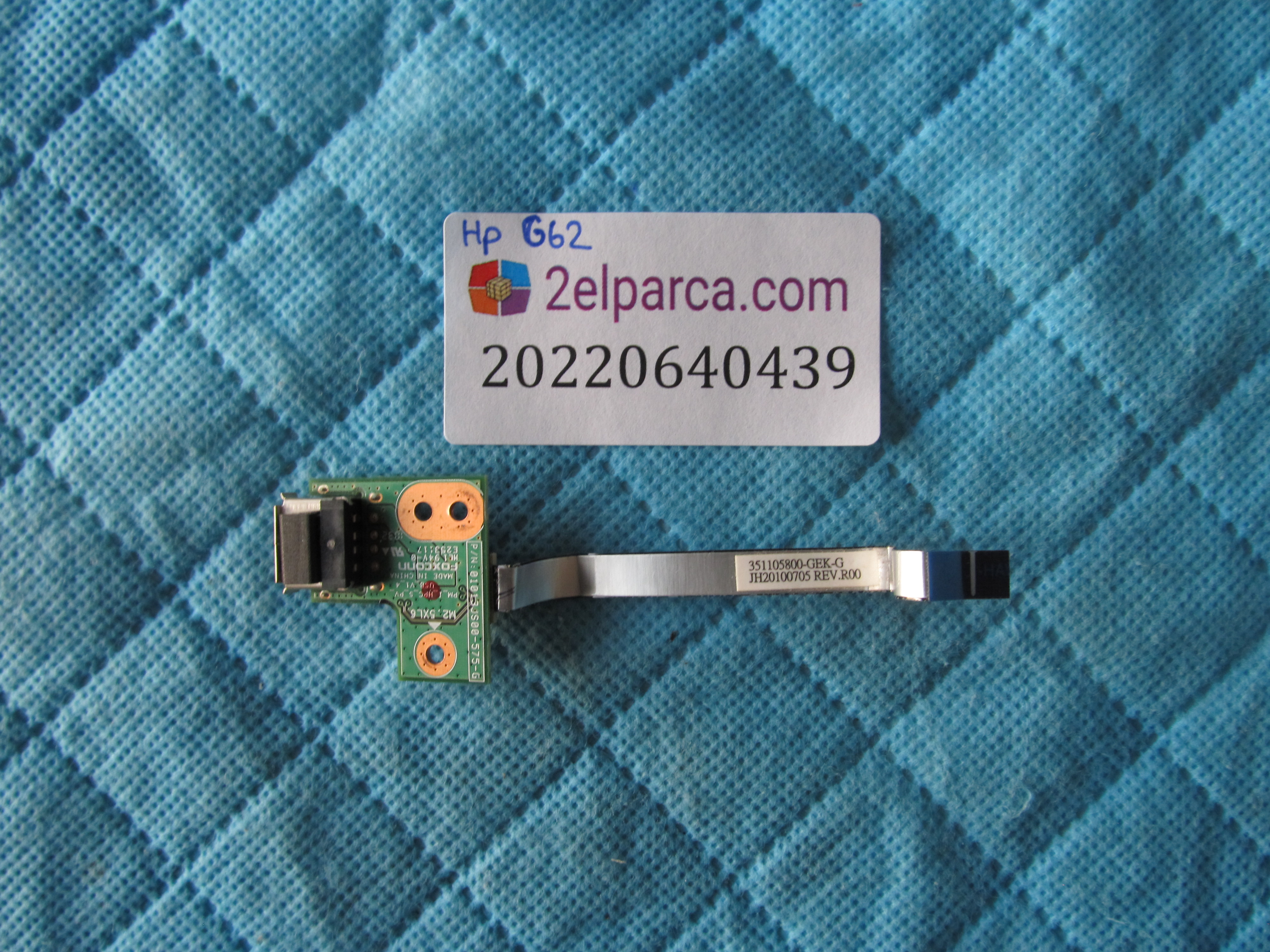 HP Hp G62 Usb Kartı Board Flex Orjinal Ürün küçük görsel 2