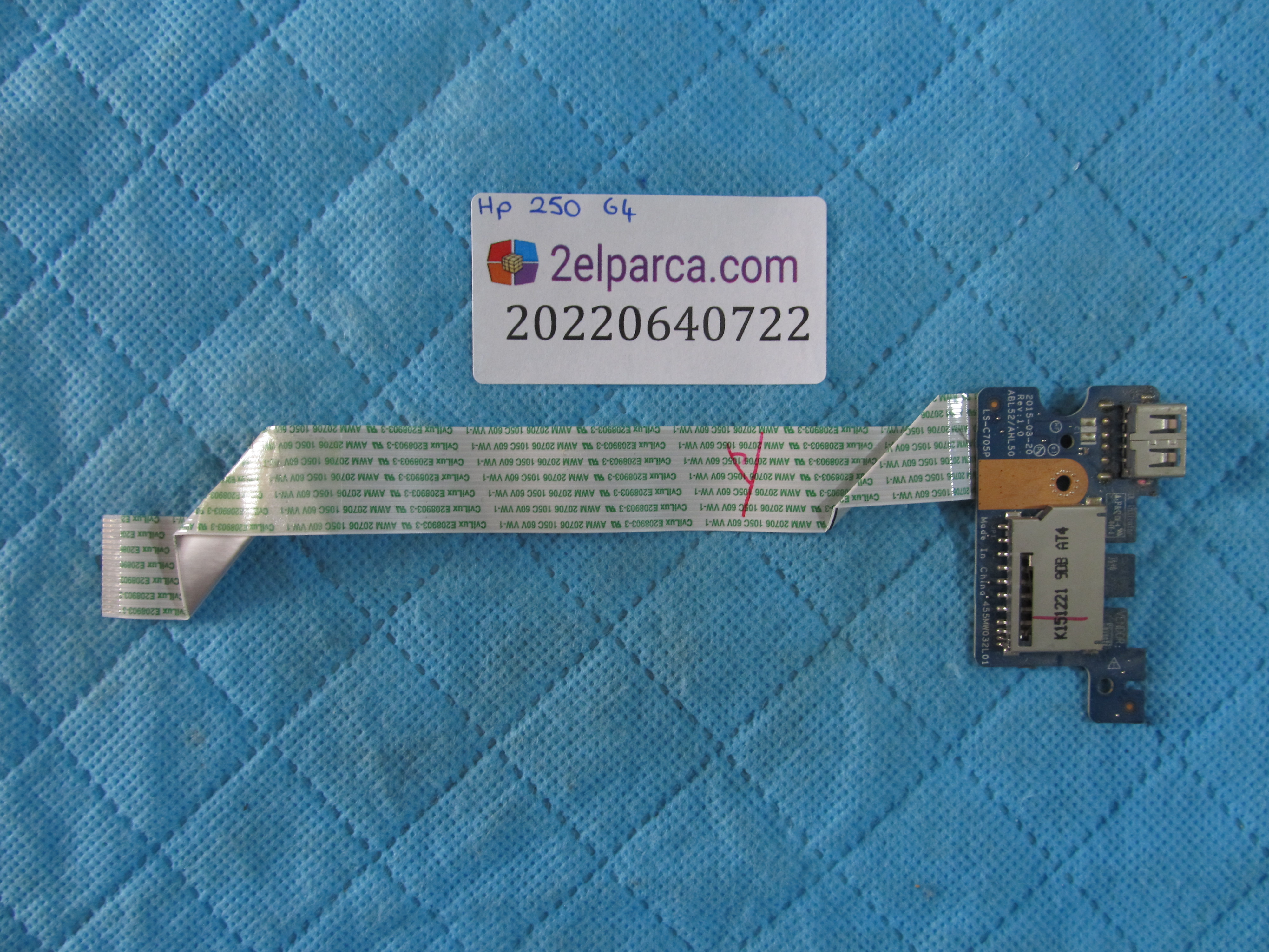 Hp 250 g4 usb ve kart okuyucu flex orjinal ürün