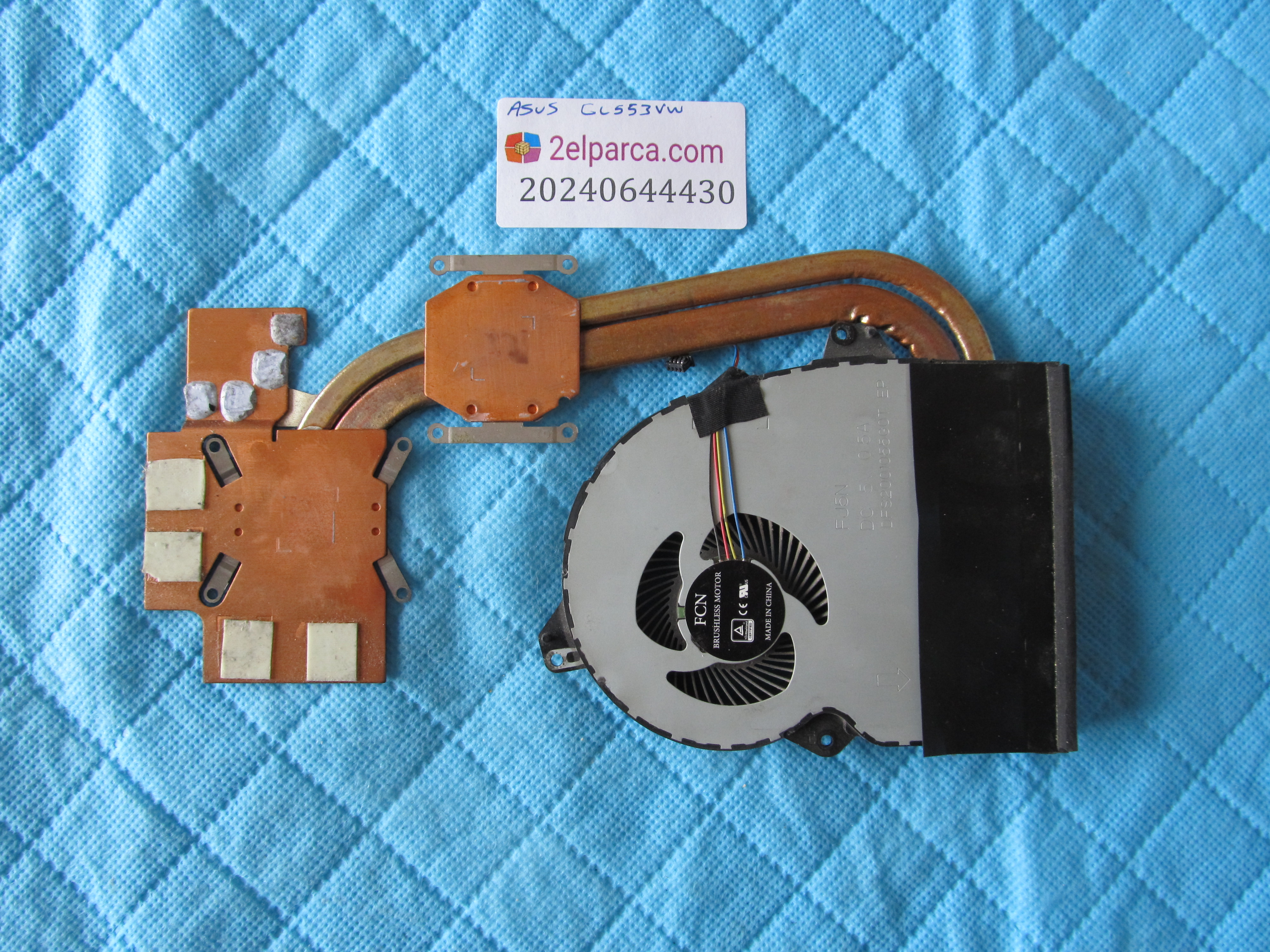 ASUS Asus gl553vw fan soğutucu bakir (heatsink) temiz orjinal ürün küçük görsel 2
