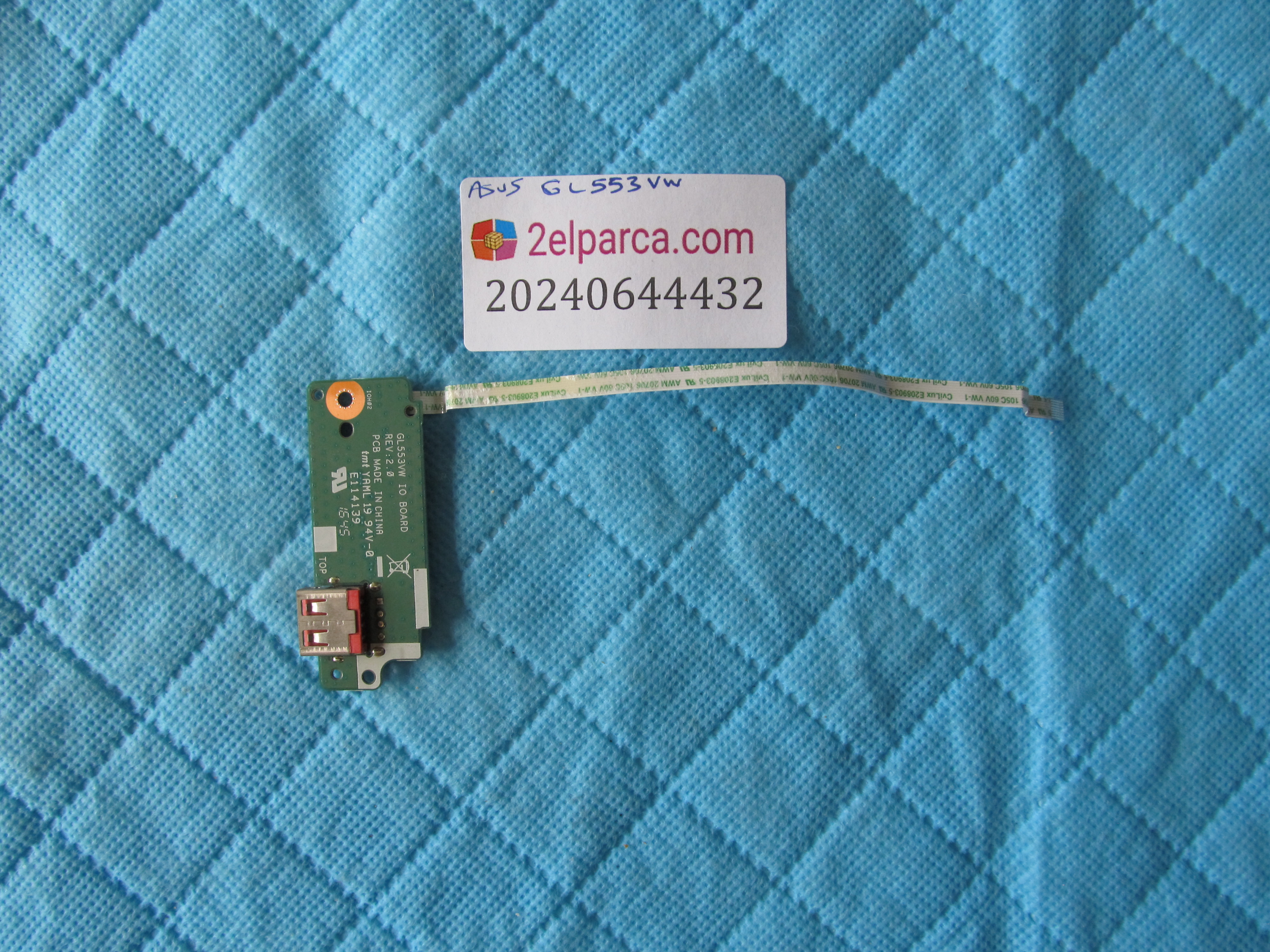 ASUS Asus gl553vw usb board flex temiz orjinal ürün küçük görsel 2