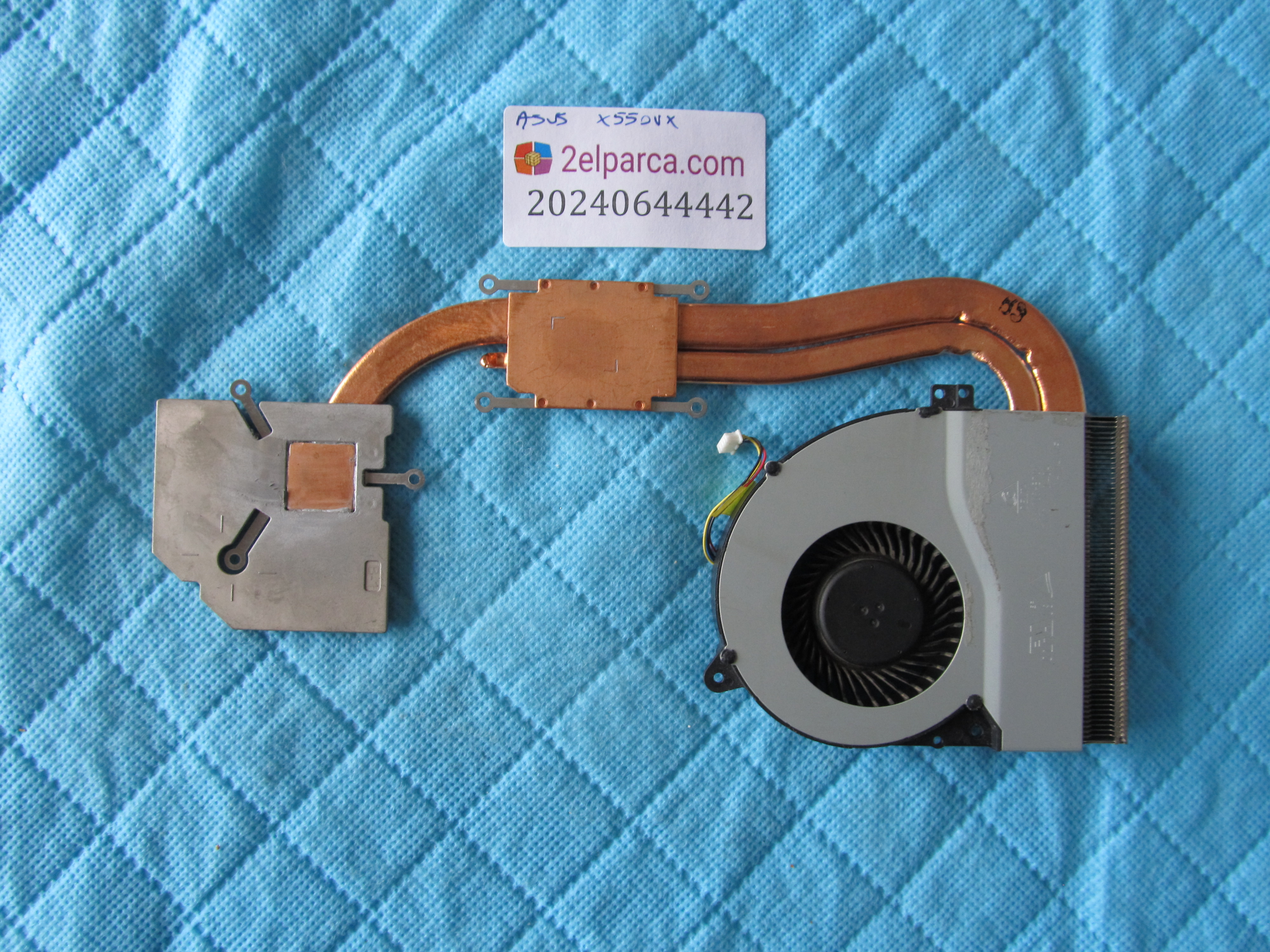ASUS Asus x550v fan bakir soğutucu (heatsink) orjinal ürün küçük görsel 2