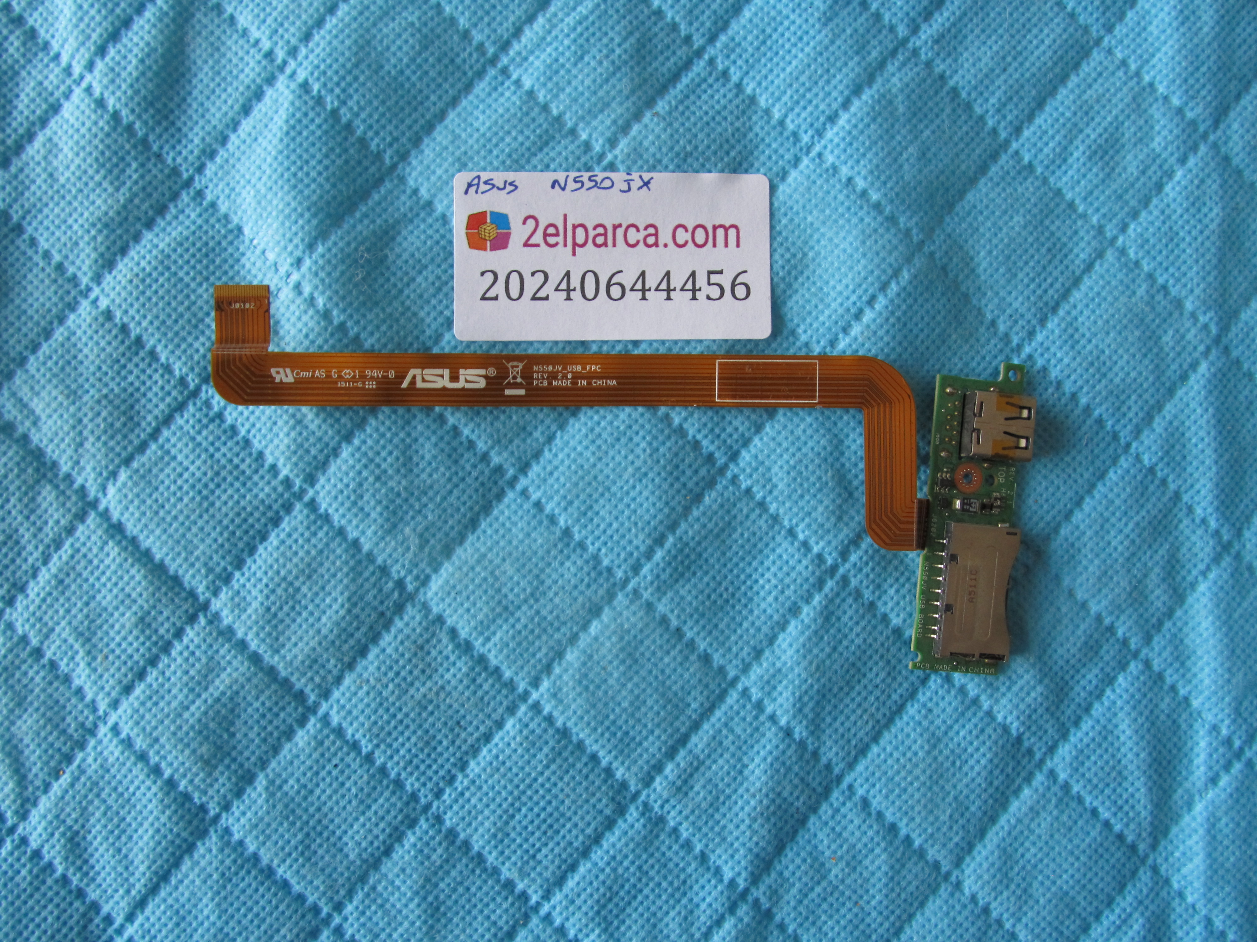 ASUS Asus n550jx usb ve kart okuyucu board flex orjinal ürün küçük görsel 2
