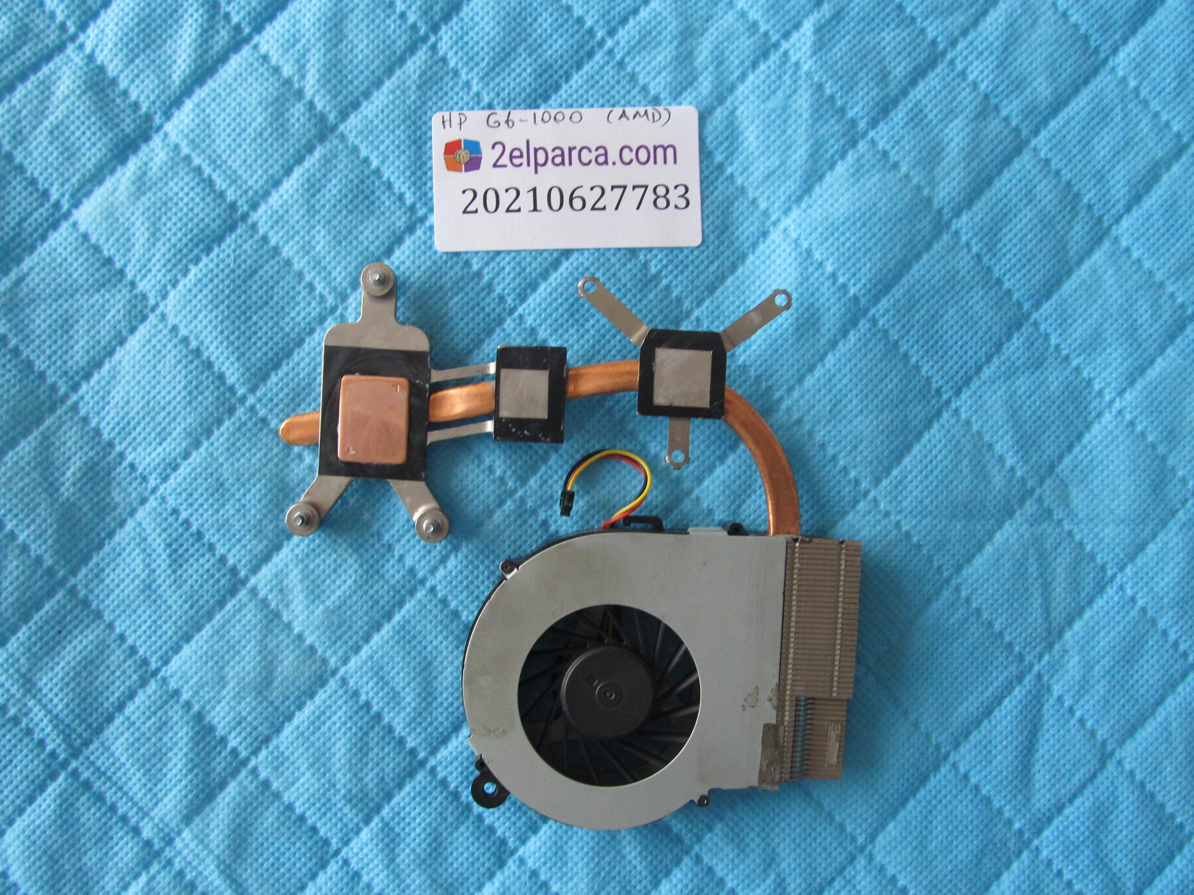 HP Hp g6-1000 fan bakir soğutucu (heatsink)(amd) orjinal ürün küçük görsel 2