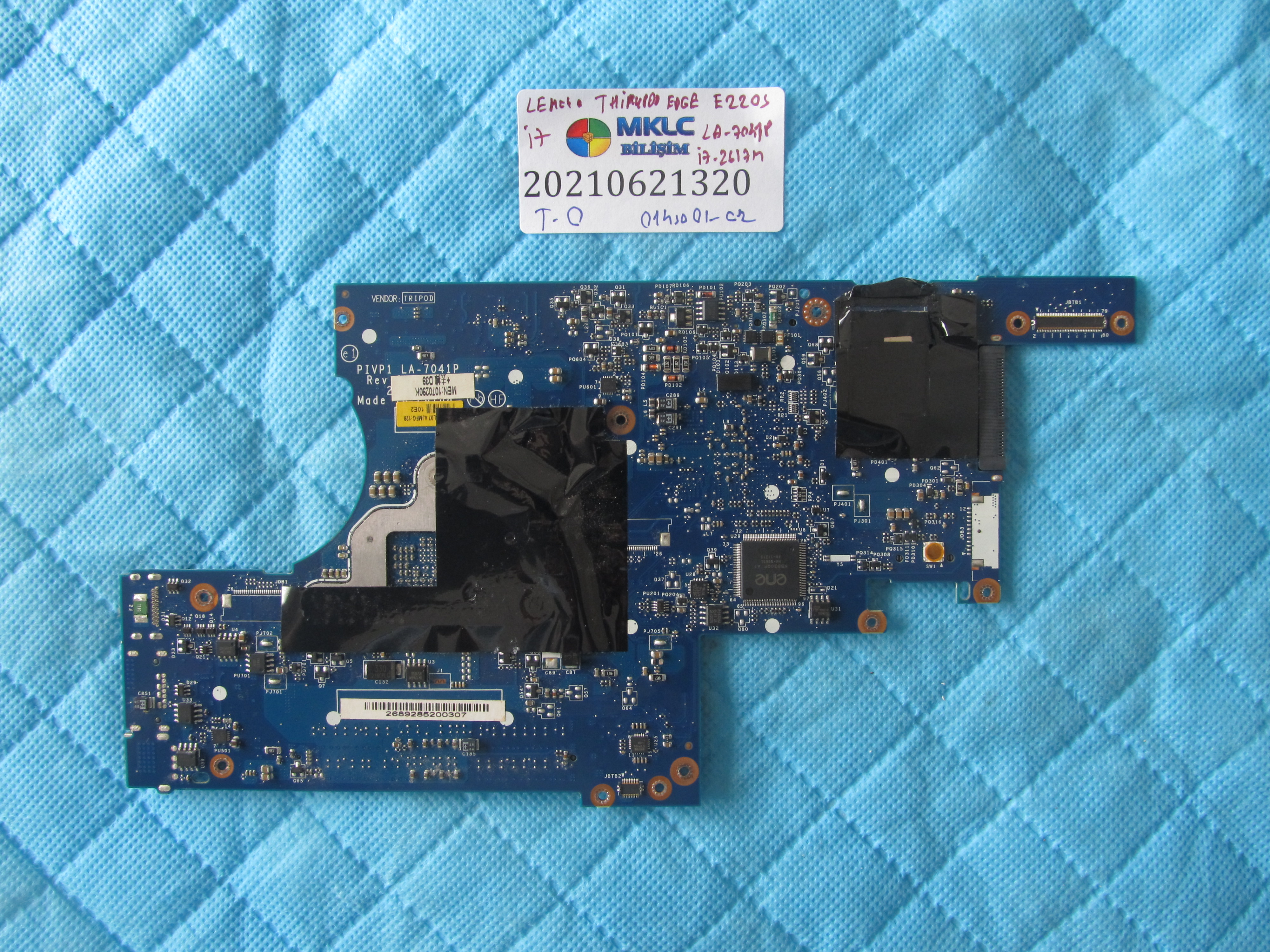 LENOVO Lenovo thinkpad edge e2205 anakart la-7041p anakart i7 2617m cpu ob vga sifir küçük görsel 2