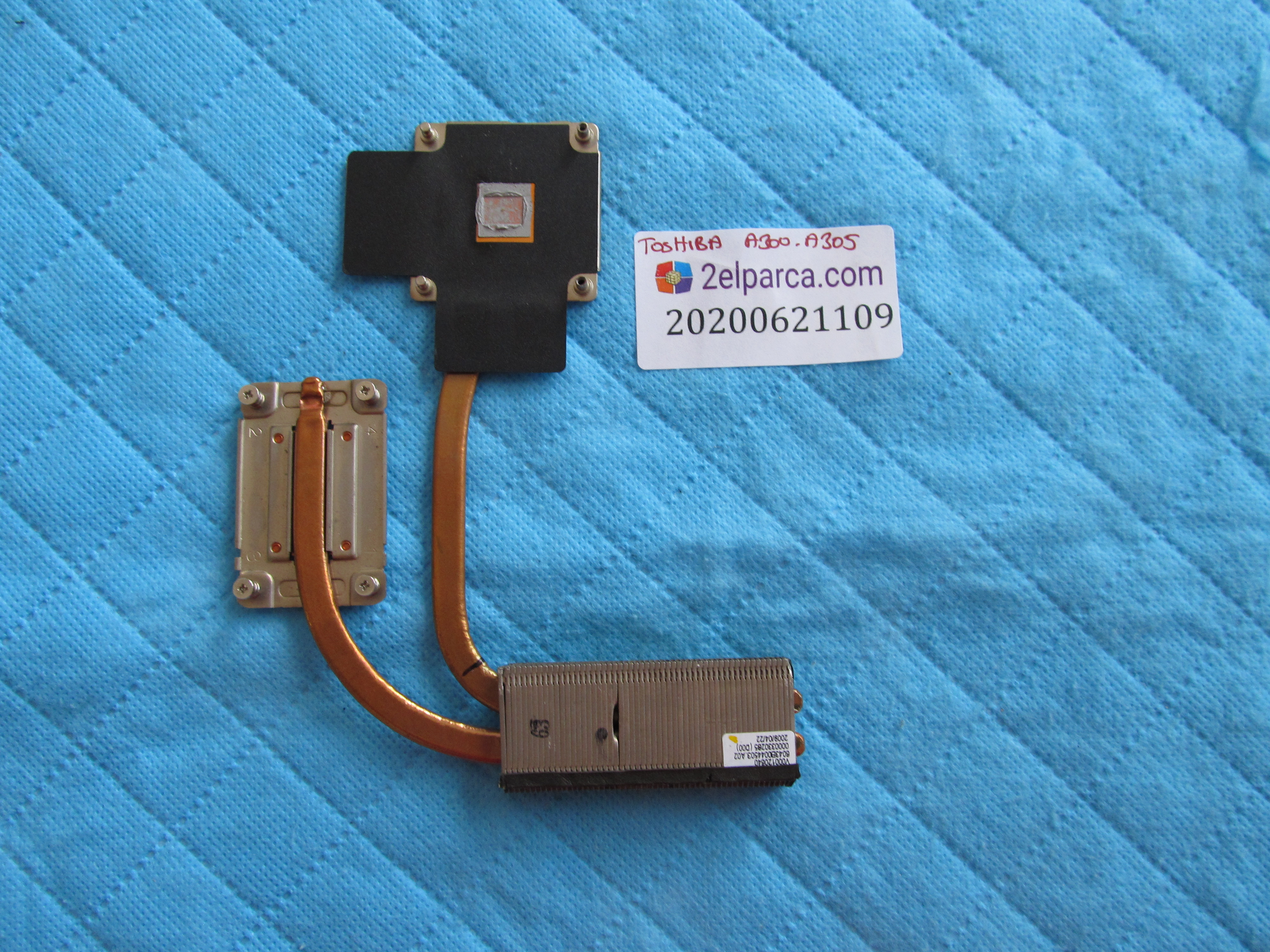 TOSHİBA Toshiba a300-a305 soğutucu bakir (heatsink) orjinal ürün küçük görsel 2