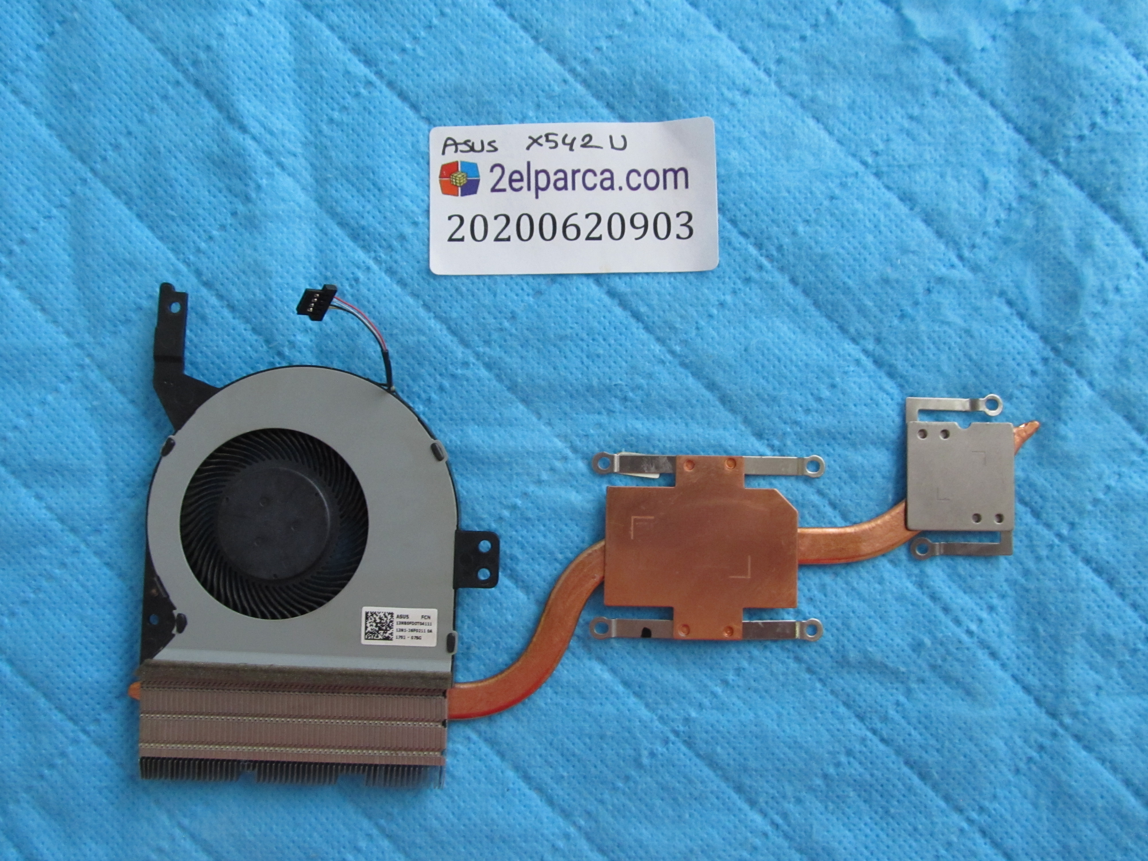 ASUS Asus x542u fan bakir soğutucu (heatsink)  orjinal ürün küçük görsel 2