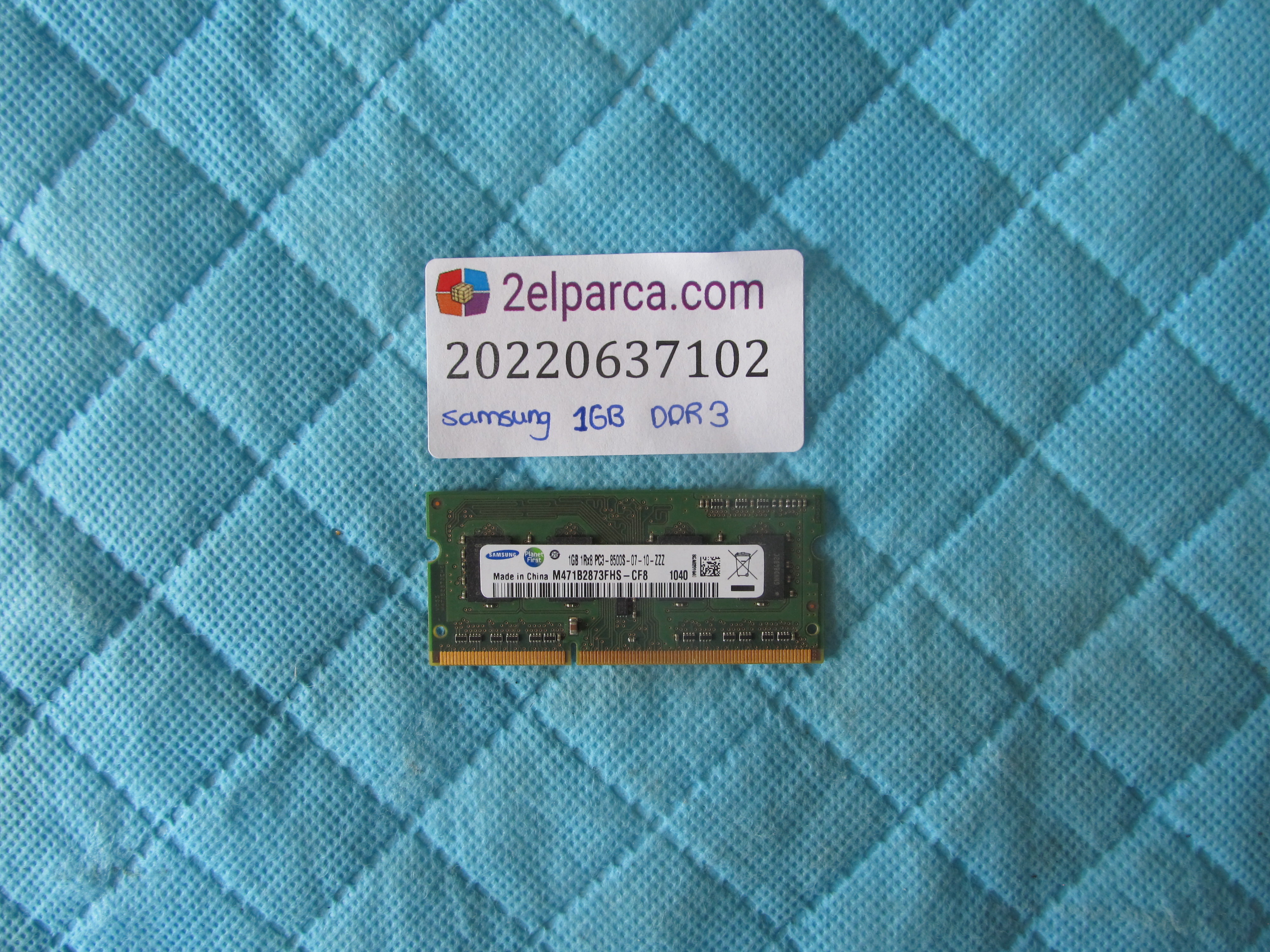 Samsung ddr3 8500s 1066 mhz 1 gb ram bellek