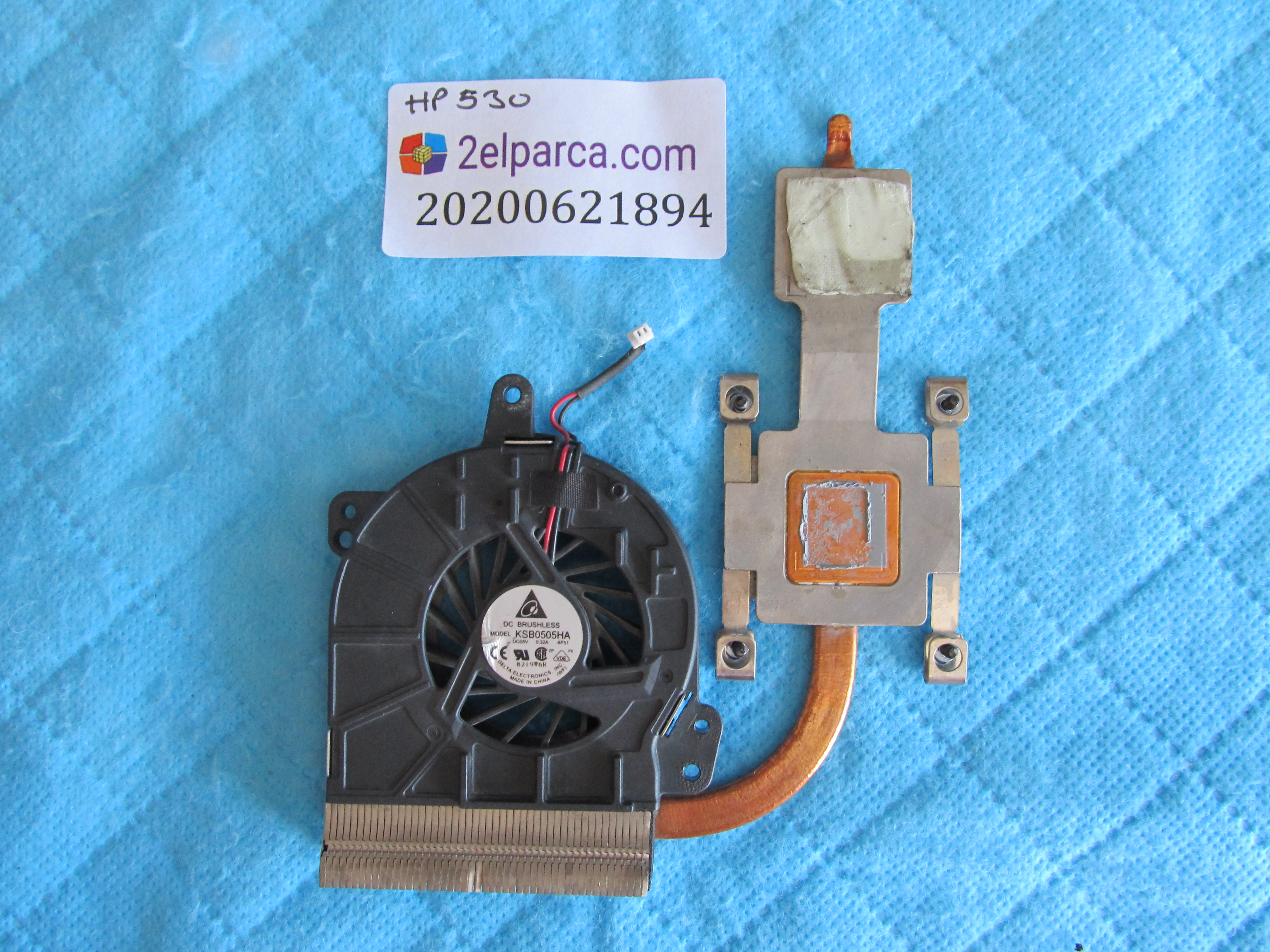 HP Hp 530 fan bakir soğutucu (heatsink) orjinal ürün küçük görsel 2