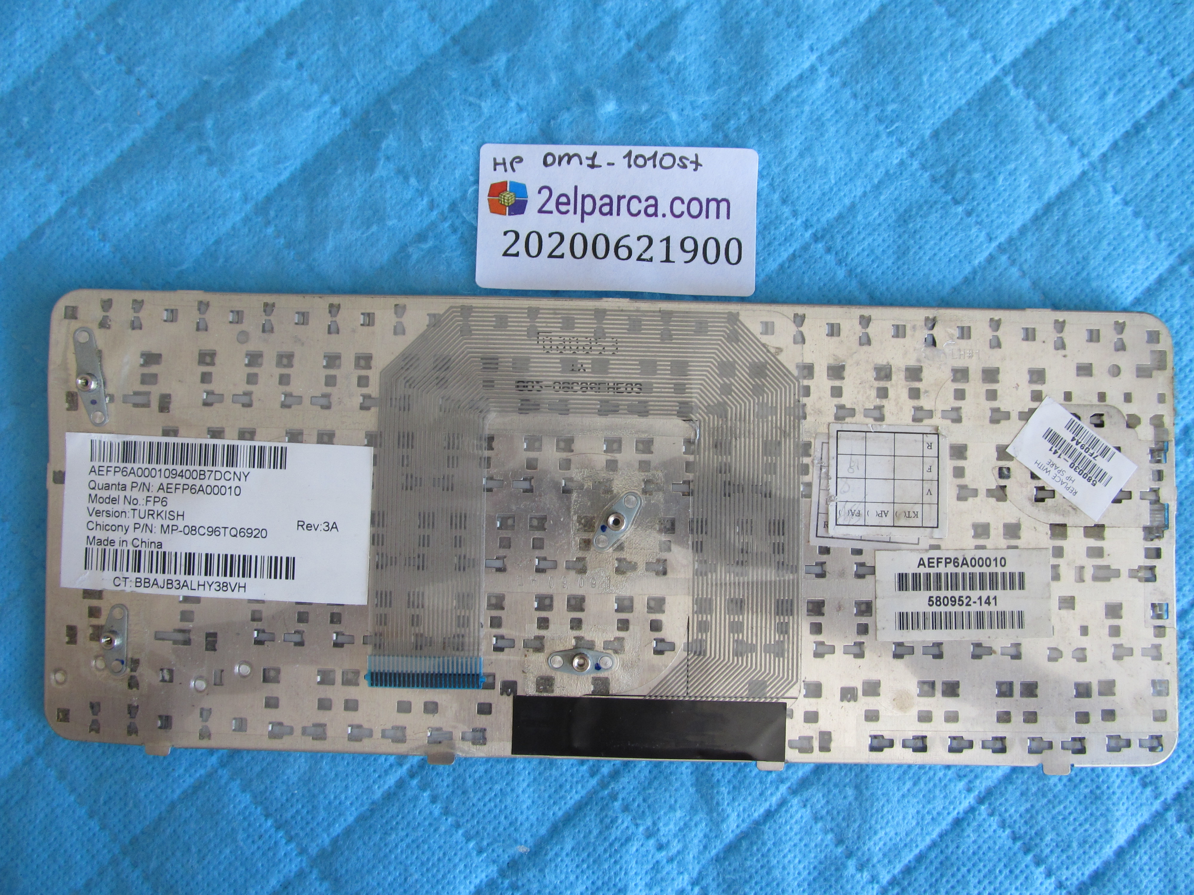 HP Hp dm1-1010st klavye tr q ( tek tuş eksik ) orjinal ürün küçük görsel 2