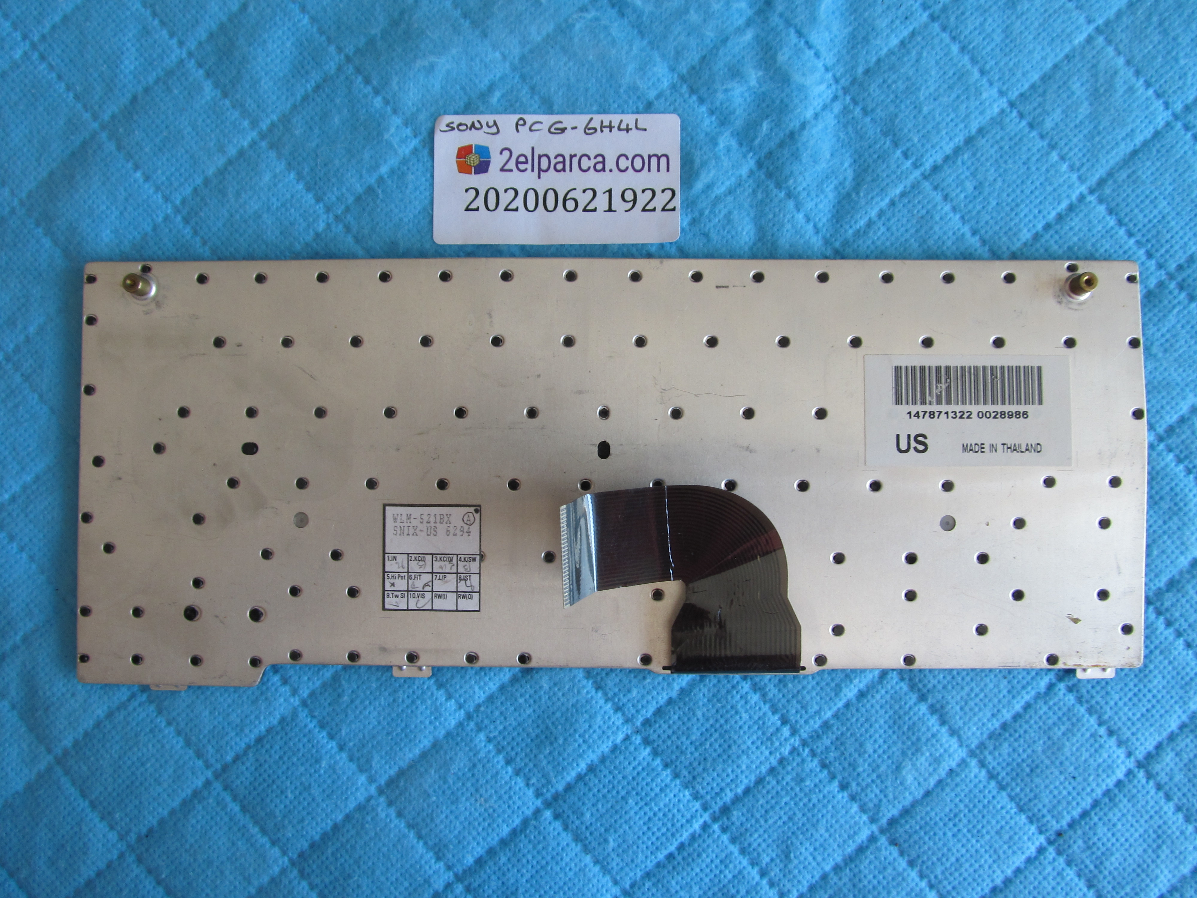 SONY Sony pcg-6h4l klavye tr q ( 3 tuş eksik ) orjinal ürün küçük görsel 2